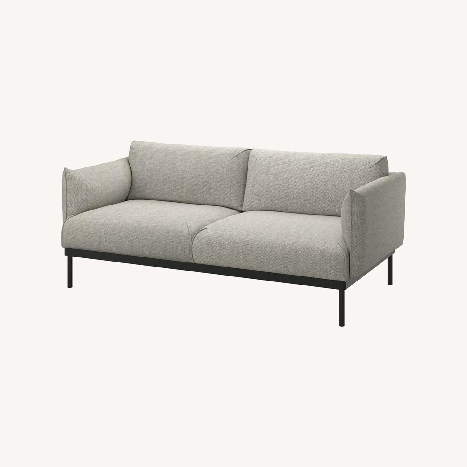 IKEA ÄPPLARYD Light Gray Fabric 2 Piece Sectional - image-0