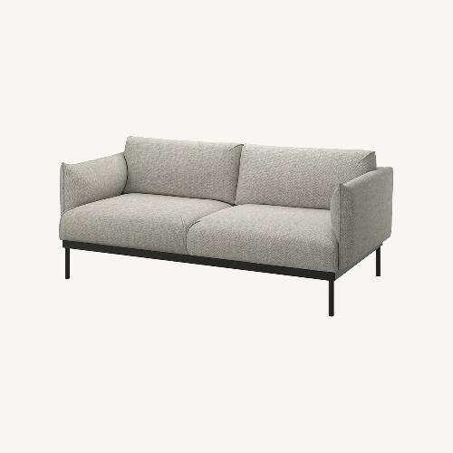 Used IKEA ÄPPLARYD Light Gray Fabric 2 Piece Sectional for sale on AptDeco