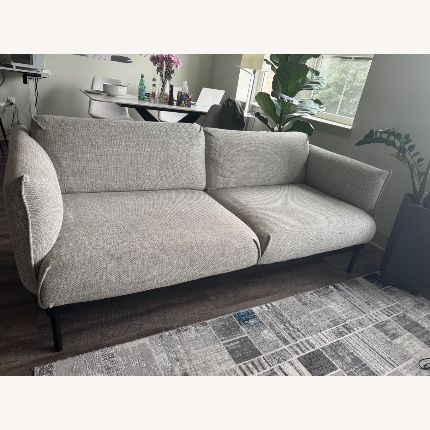 IKEA ÄPPLARYD Light Gray Fabric 2 Piece Sectional - image-3