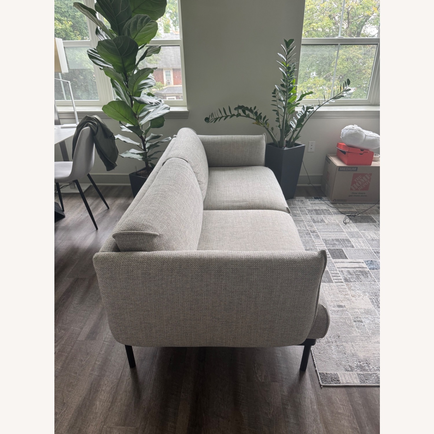 IKEA ÄPPLARYD Light Gray Fabric 2 Piece Sectional - image-4