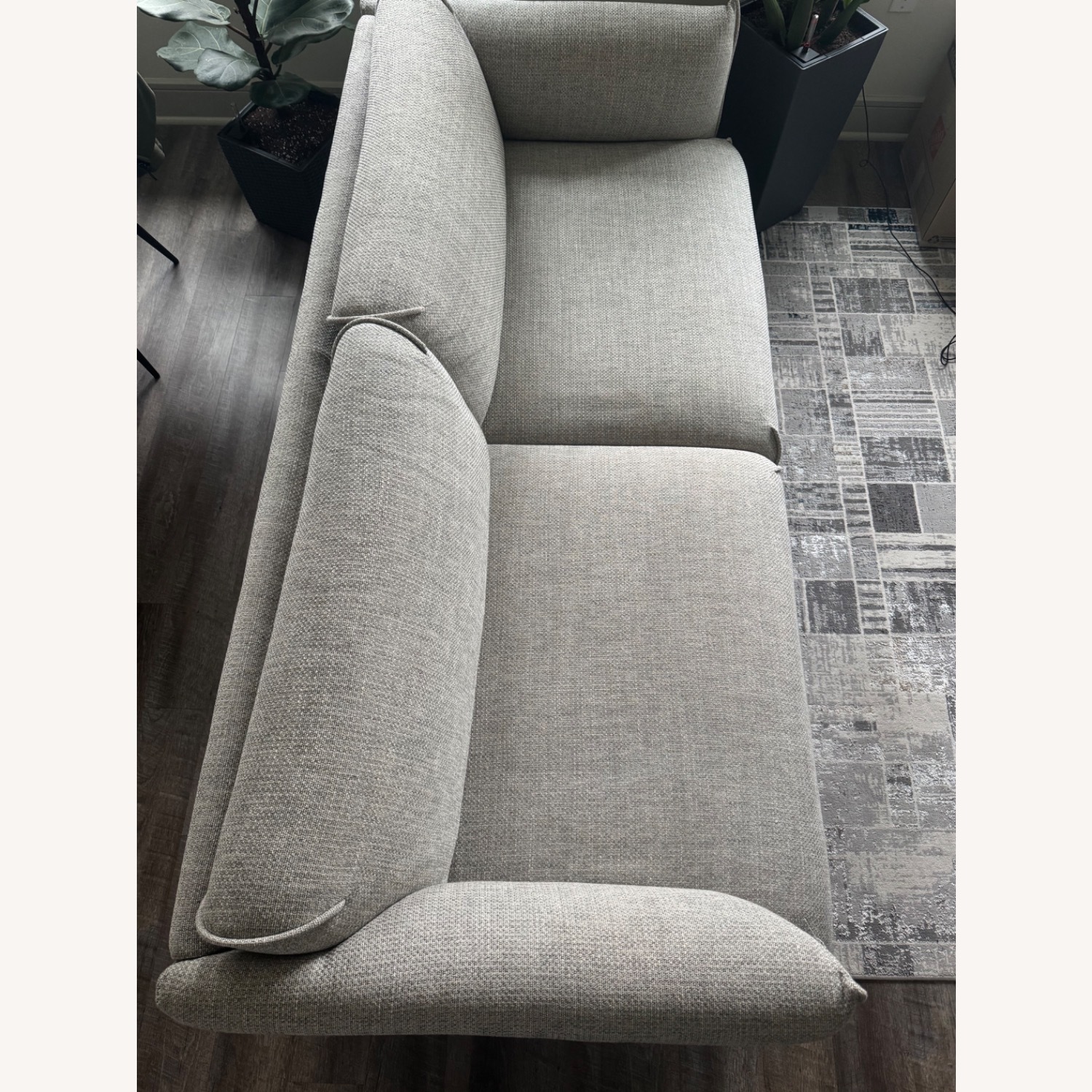 IKEA ÄPPLARYD Light Gray Fabric 2 Piece Sectional - image-5