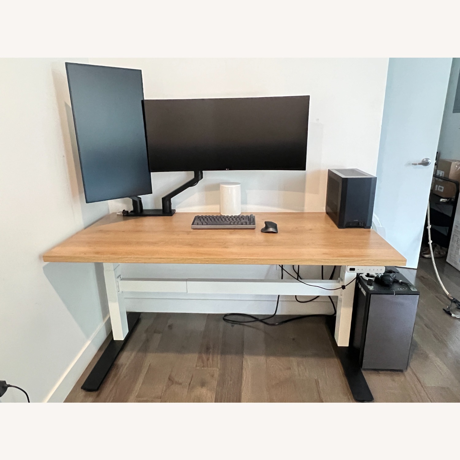 Natural Wood Desk - image-1