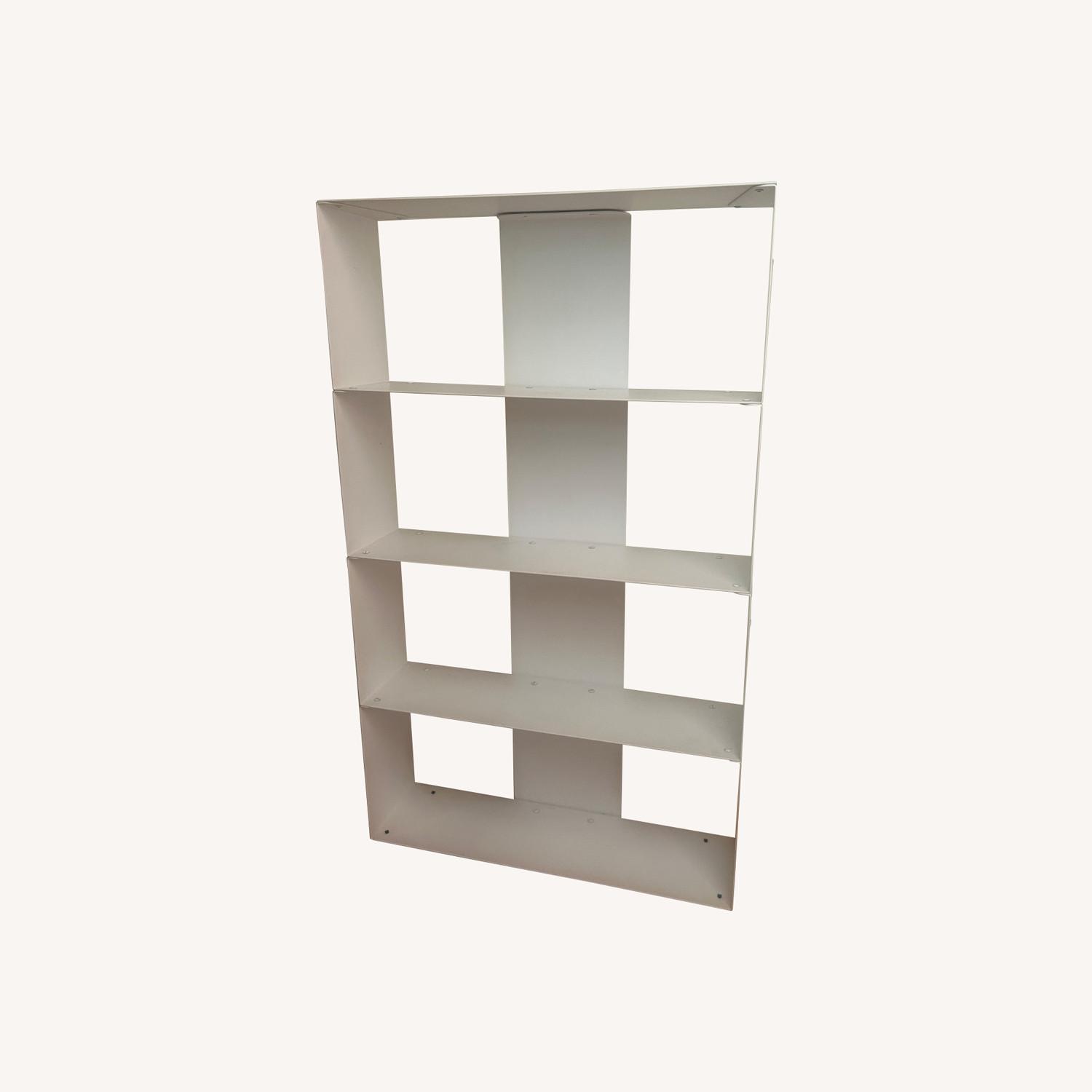 Teebooks White Metal Bookcase - image-0