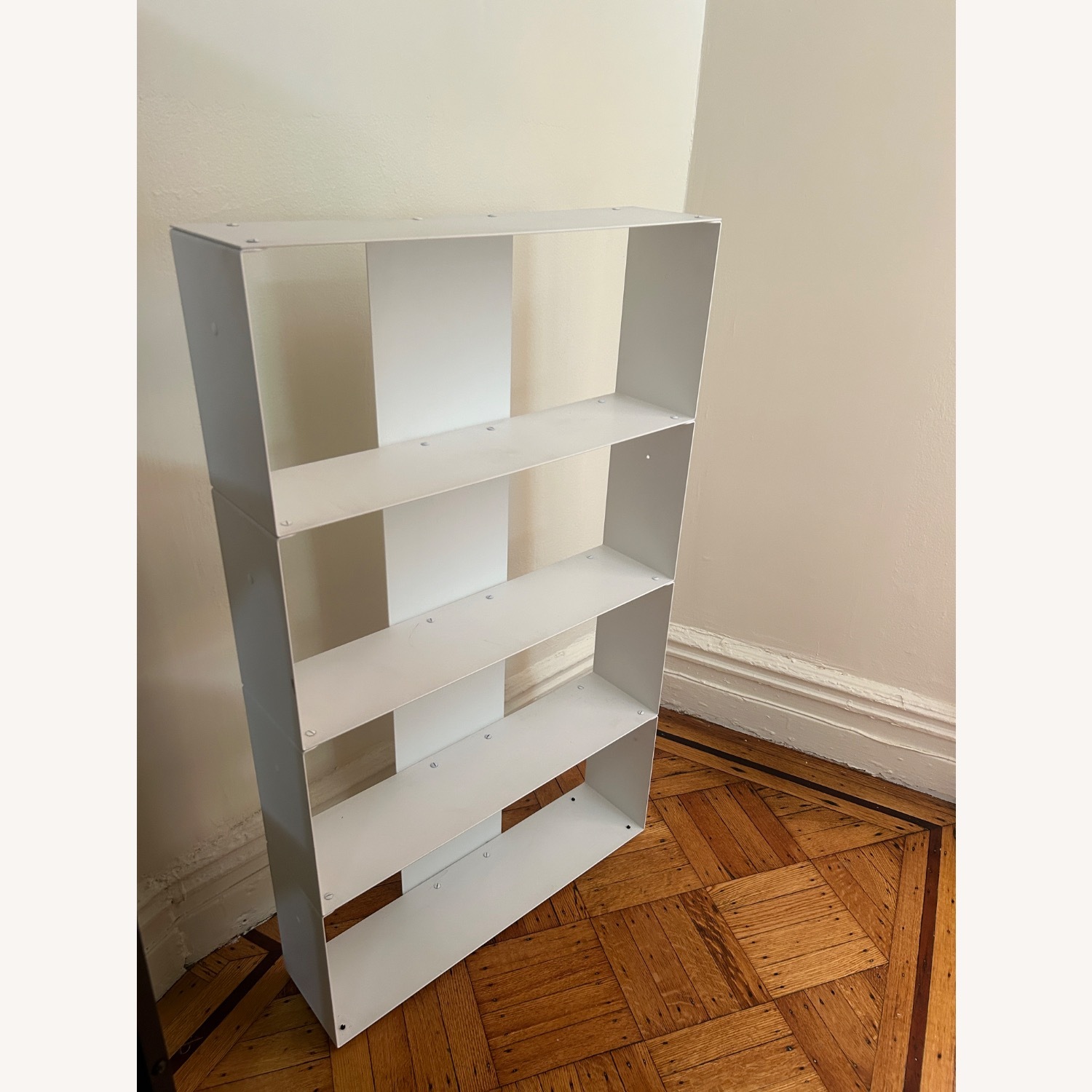 Teebooks White Metal Bookcase - image-1