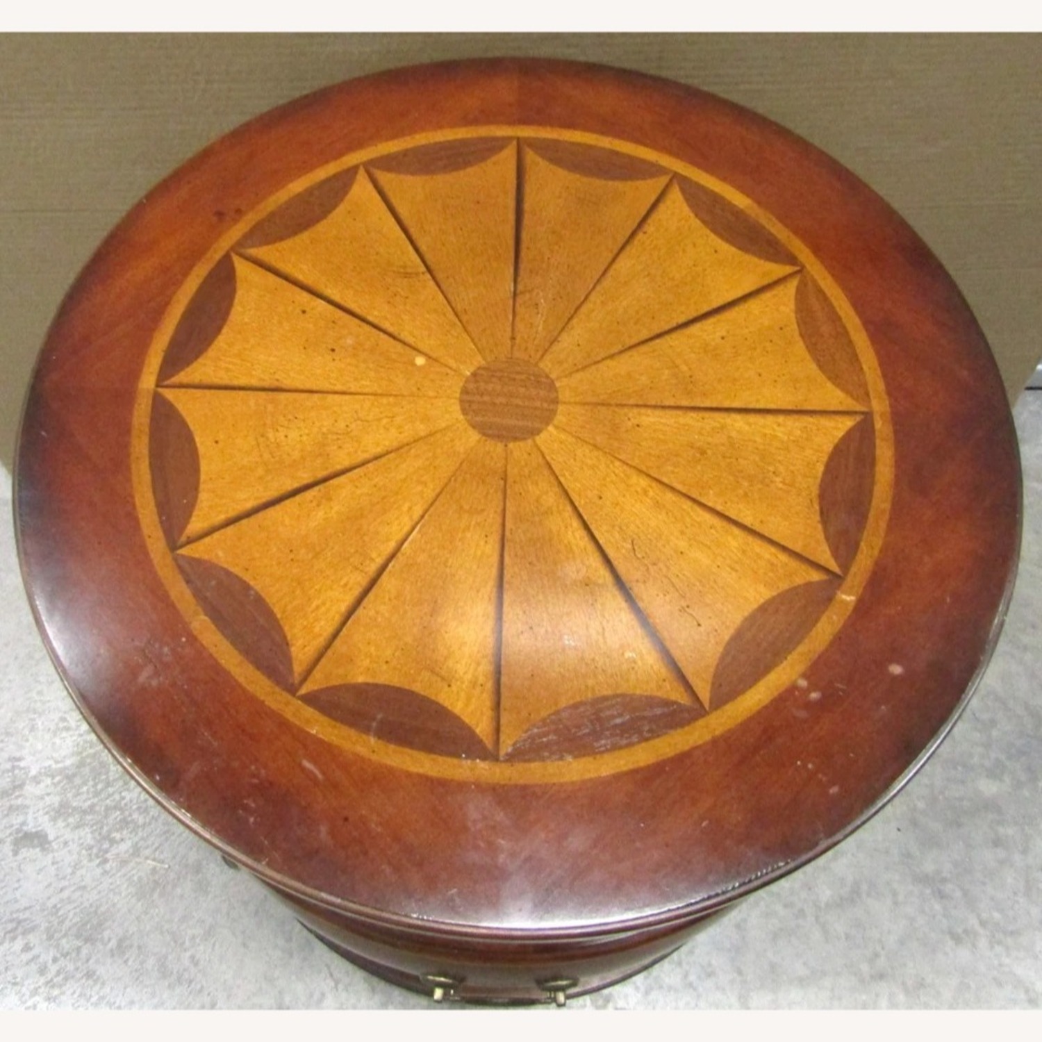 Butler Traditional Round Wooden Barrel Table - image-13