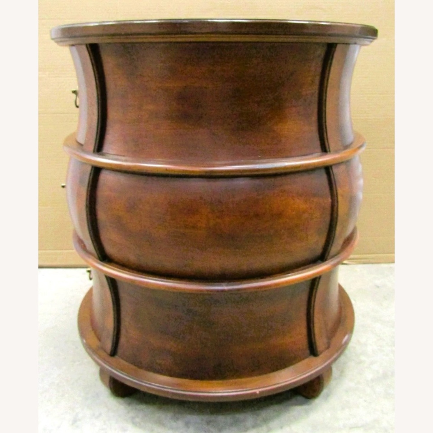 Butler Traditional Round Wooden Barrel Table - image-5