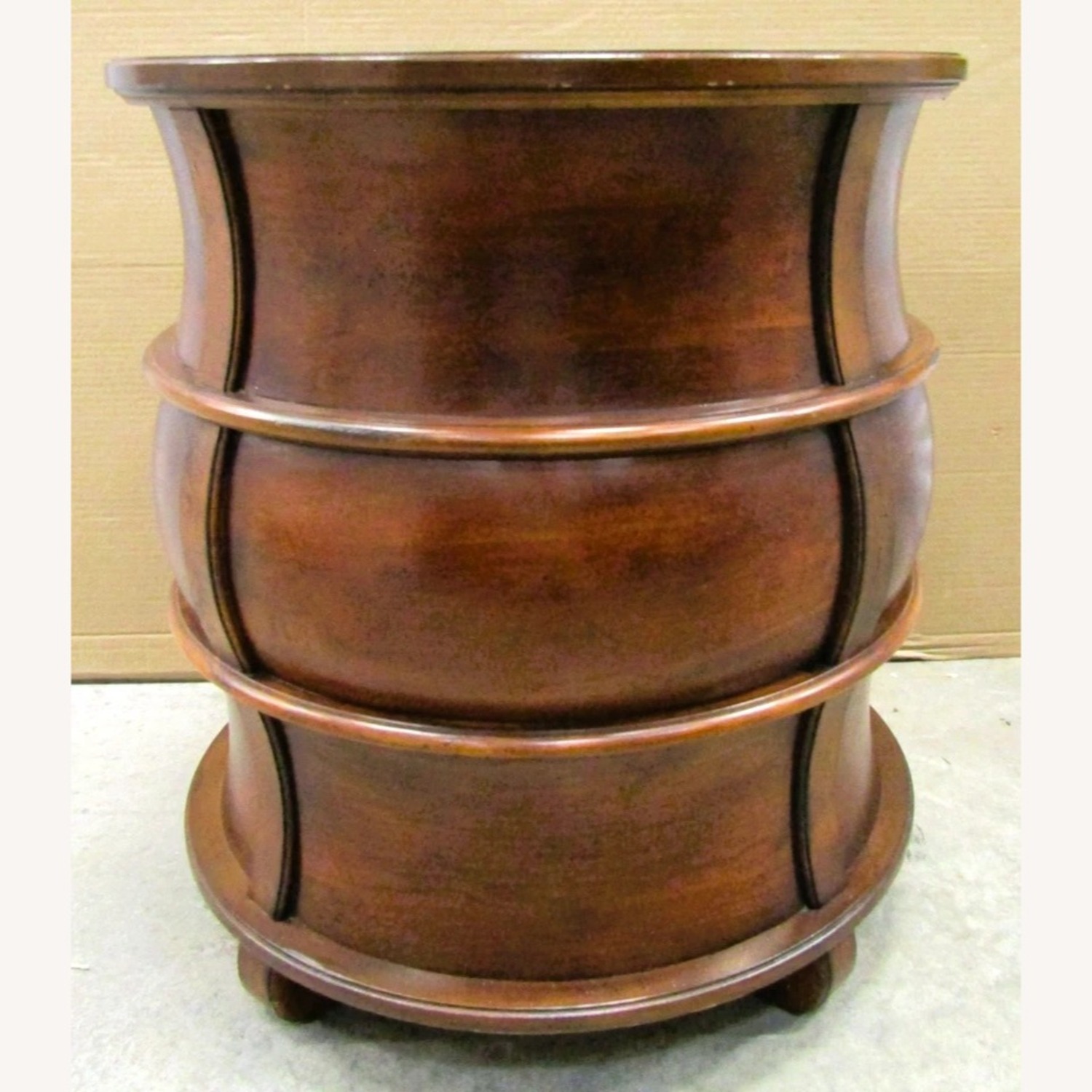 Butler Traditional Round Wooden Barrel Table - image-7