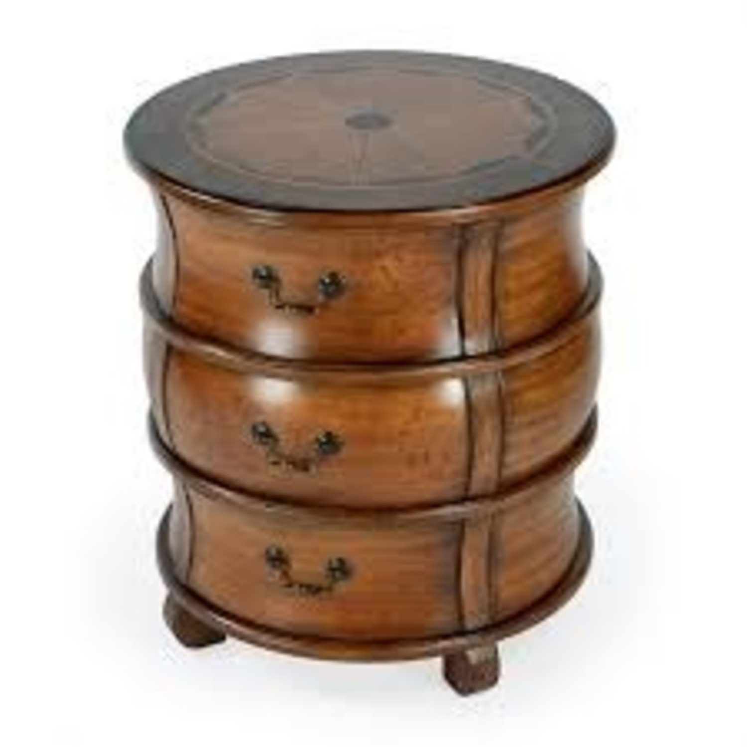 Butler Traditional Round Wooden Barrel Table - image-14