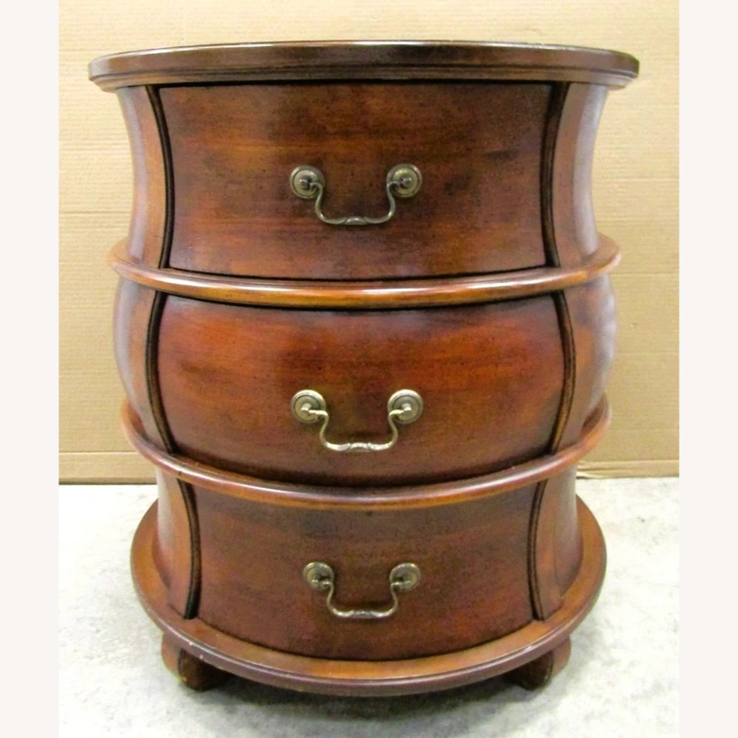 Butler Traditional Round Wooden Barrel Table - image-2