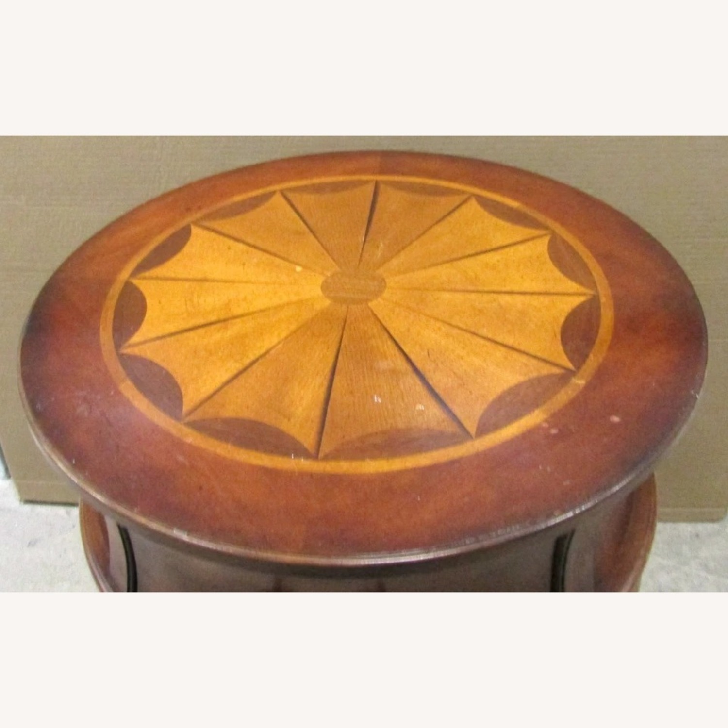 Butler Traditional Round Wooden Barrel Table - image-3
