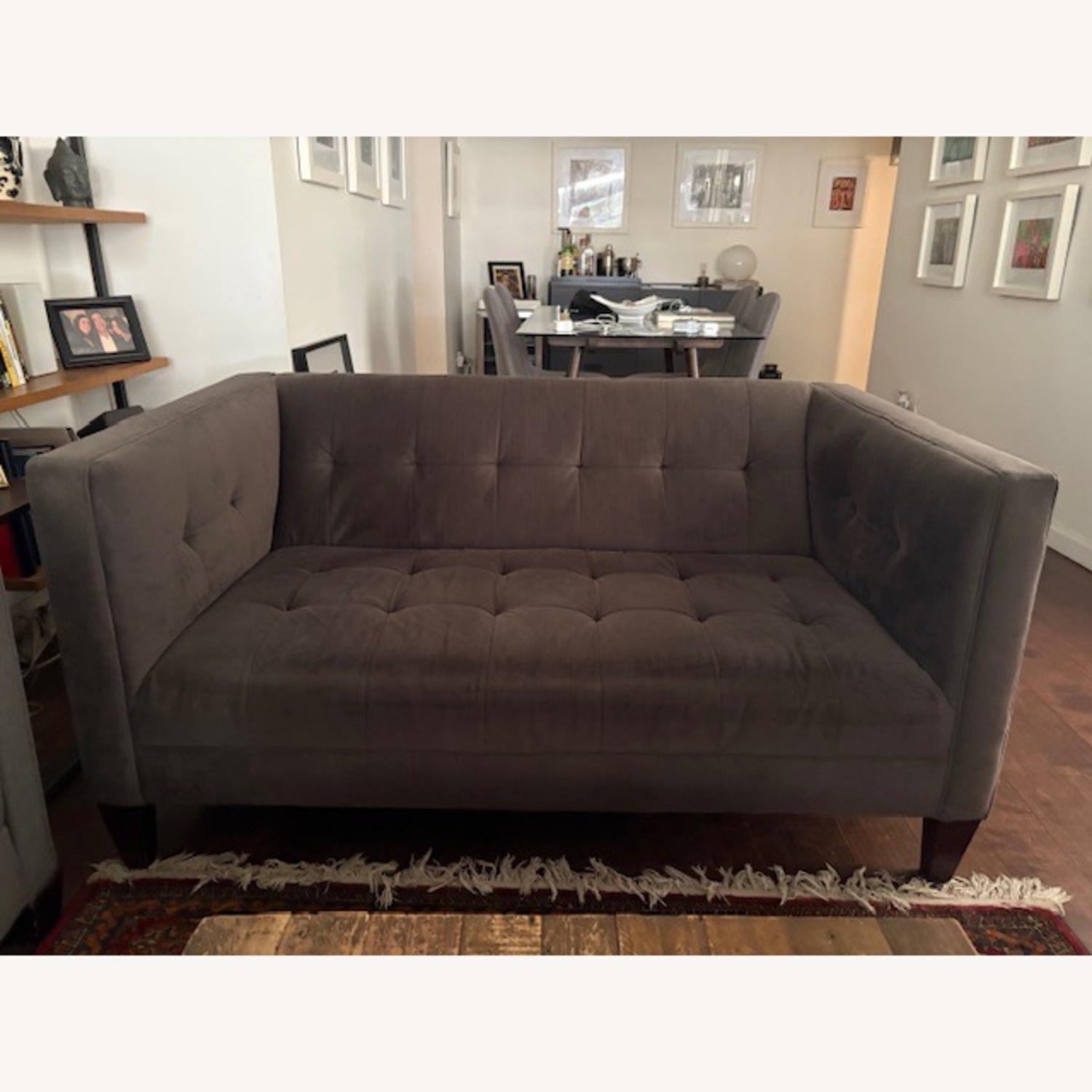 Macy's Dark Gray 2 Seater Sofa - image-2