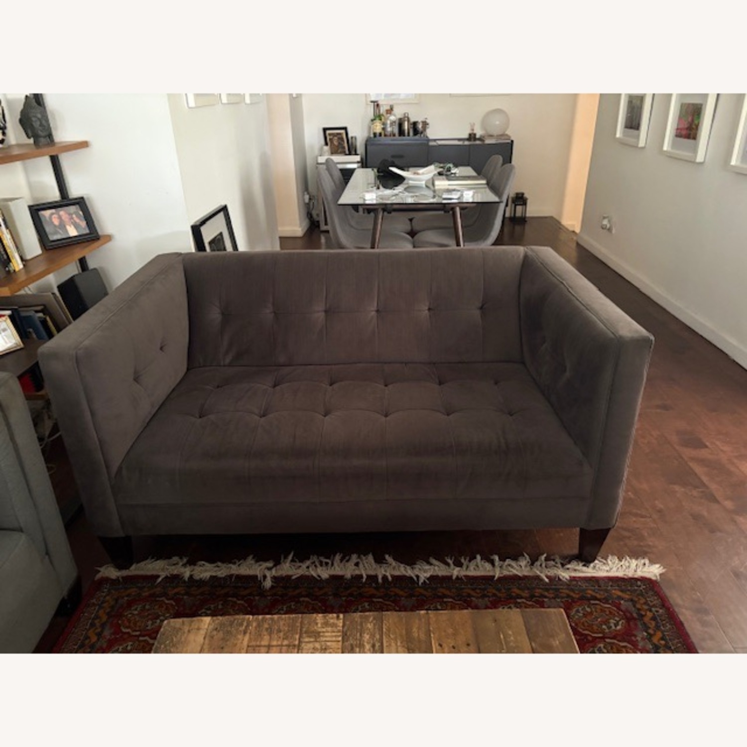 Macy's Dark Gray 2 Seater Sofa - image-1