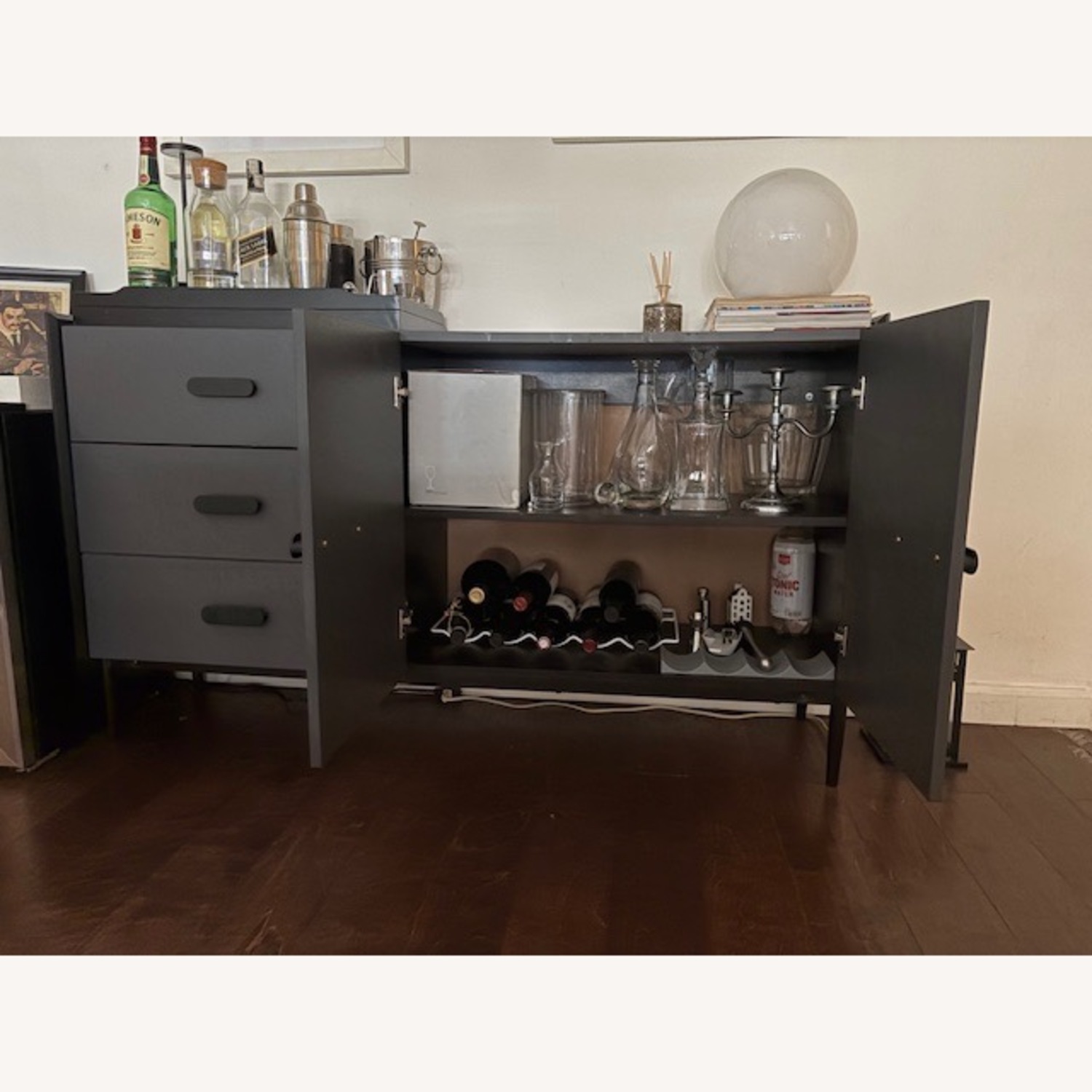Amazon Dark Gray Sideboard - image-2