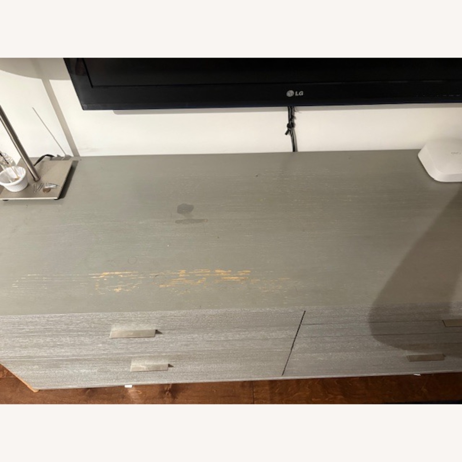 CB2 Light Gray Wood Dresser - image-3