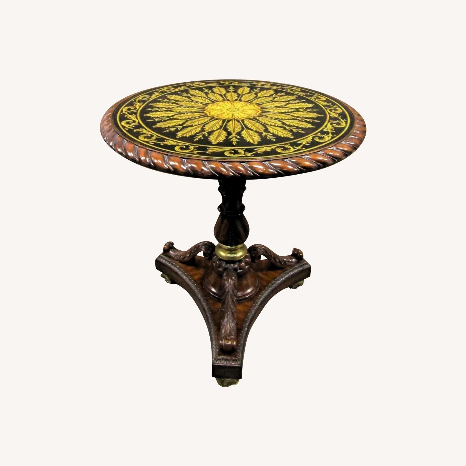 Maitland-Smith Reverse Painted Glass Table - image-0