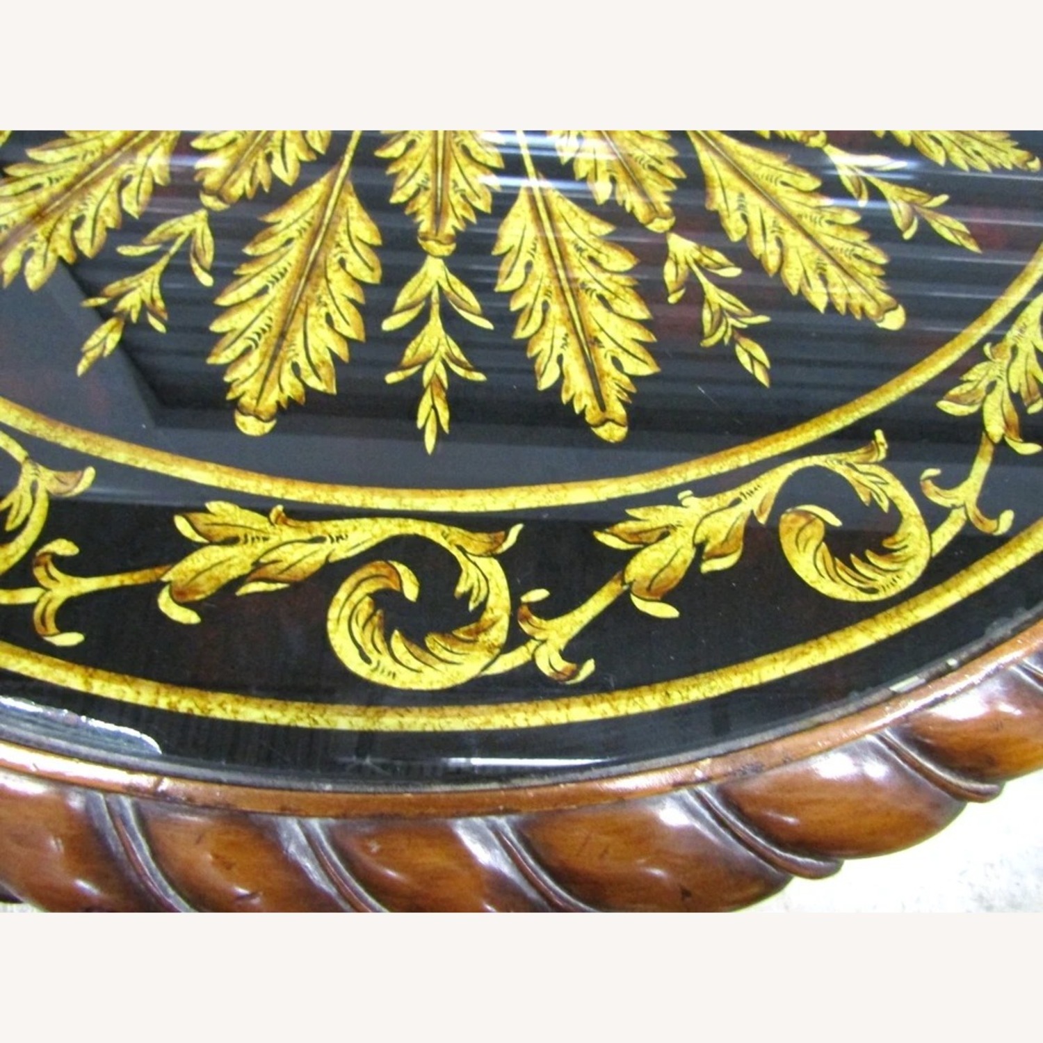 Maitland-Smith Reverse Painted Glass Table - image-8