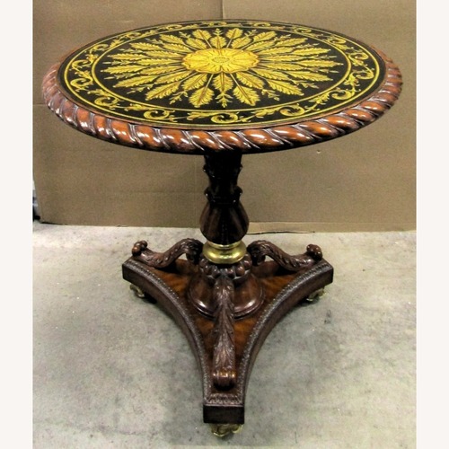 Used Maitland-Smith Reverse Painted Glass Table for sale on AptDeco