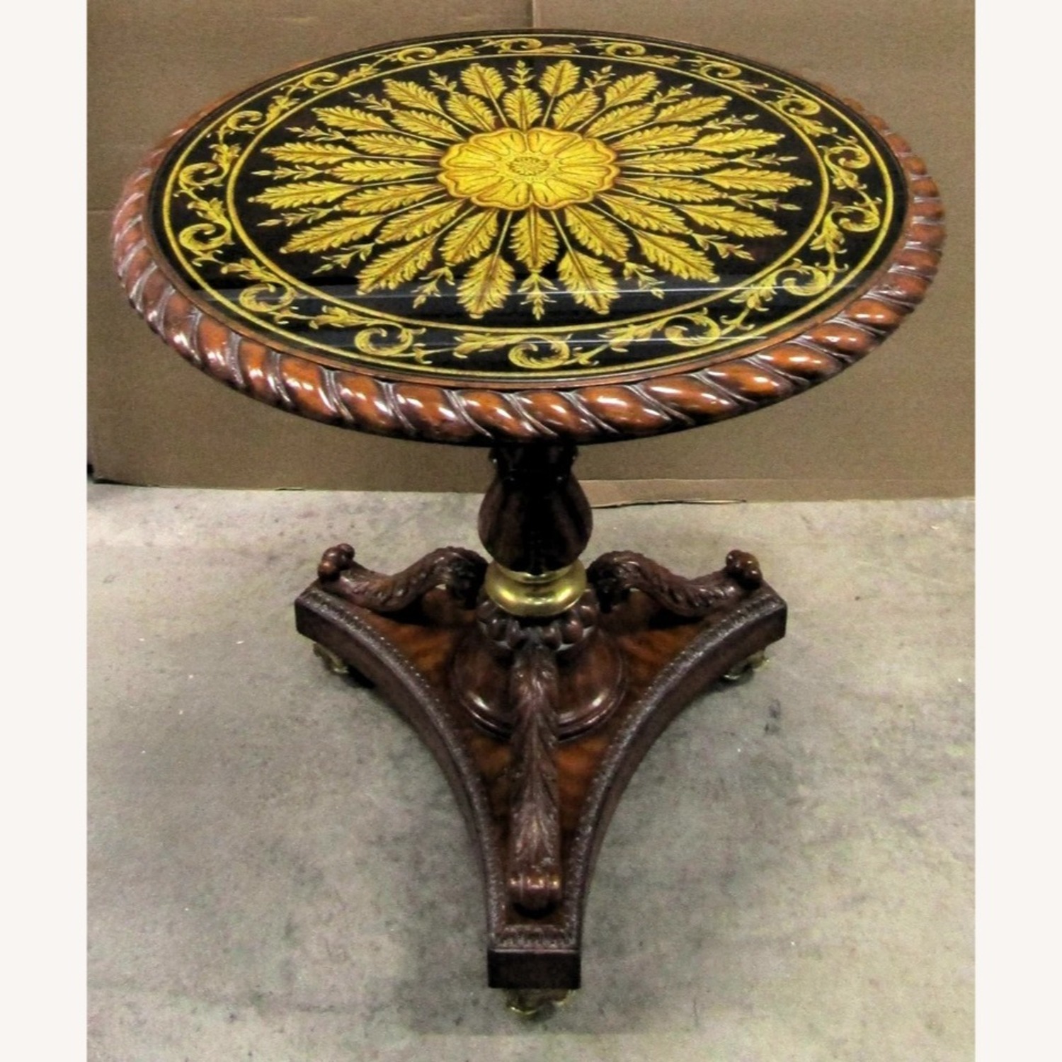 Maitland-Smith Reverse Painted Glass Table - image-3