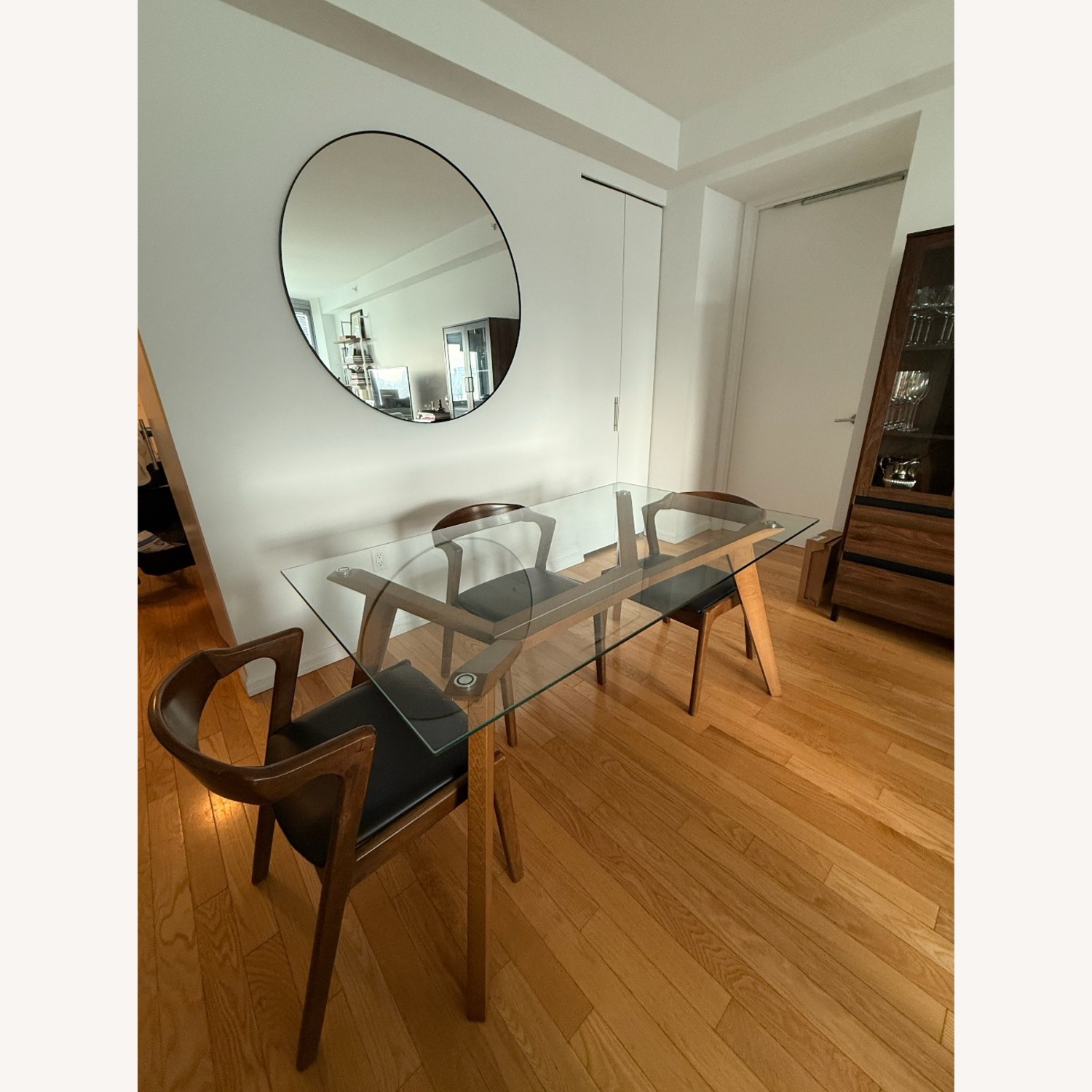 AllModern Light Brown Dining Table - image-3