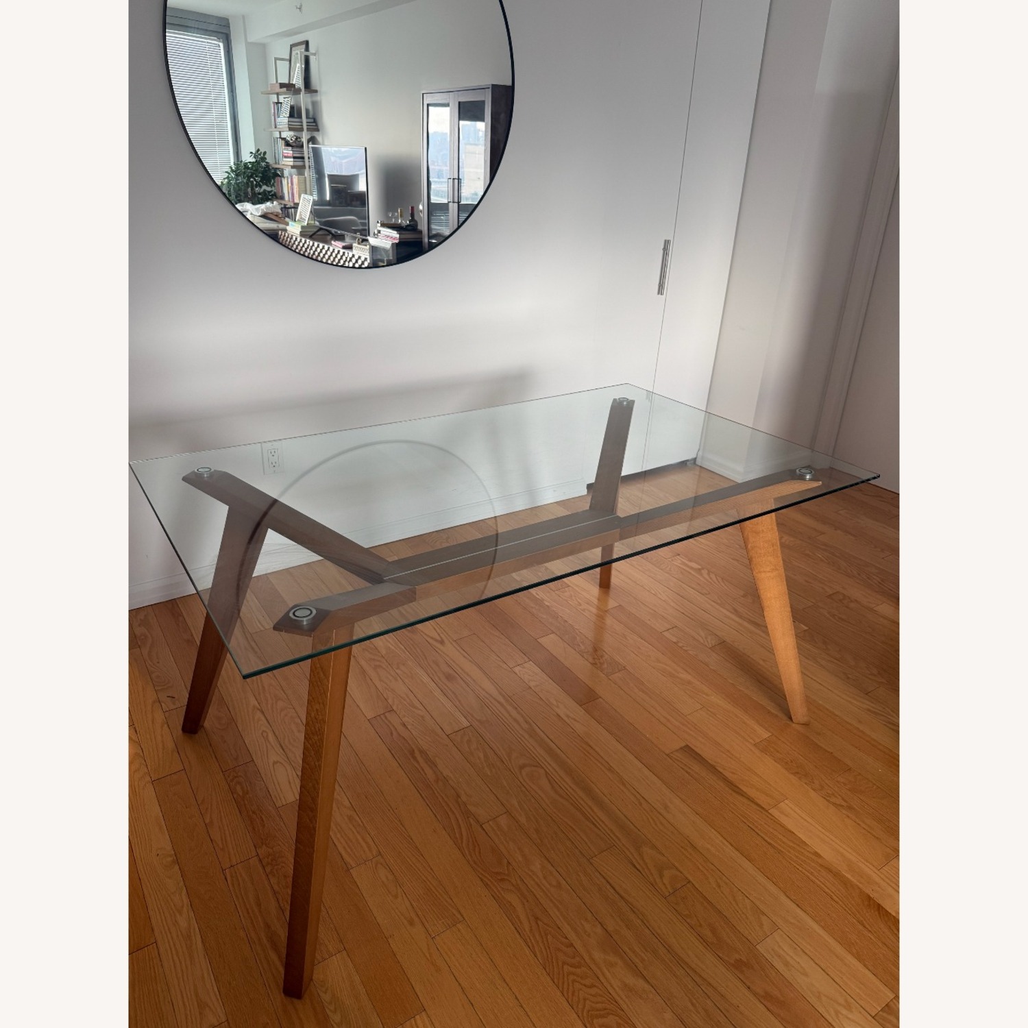 AllModern Light Brown Dining Table - image-5