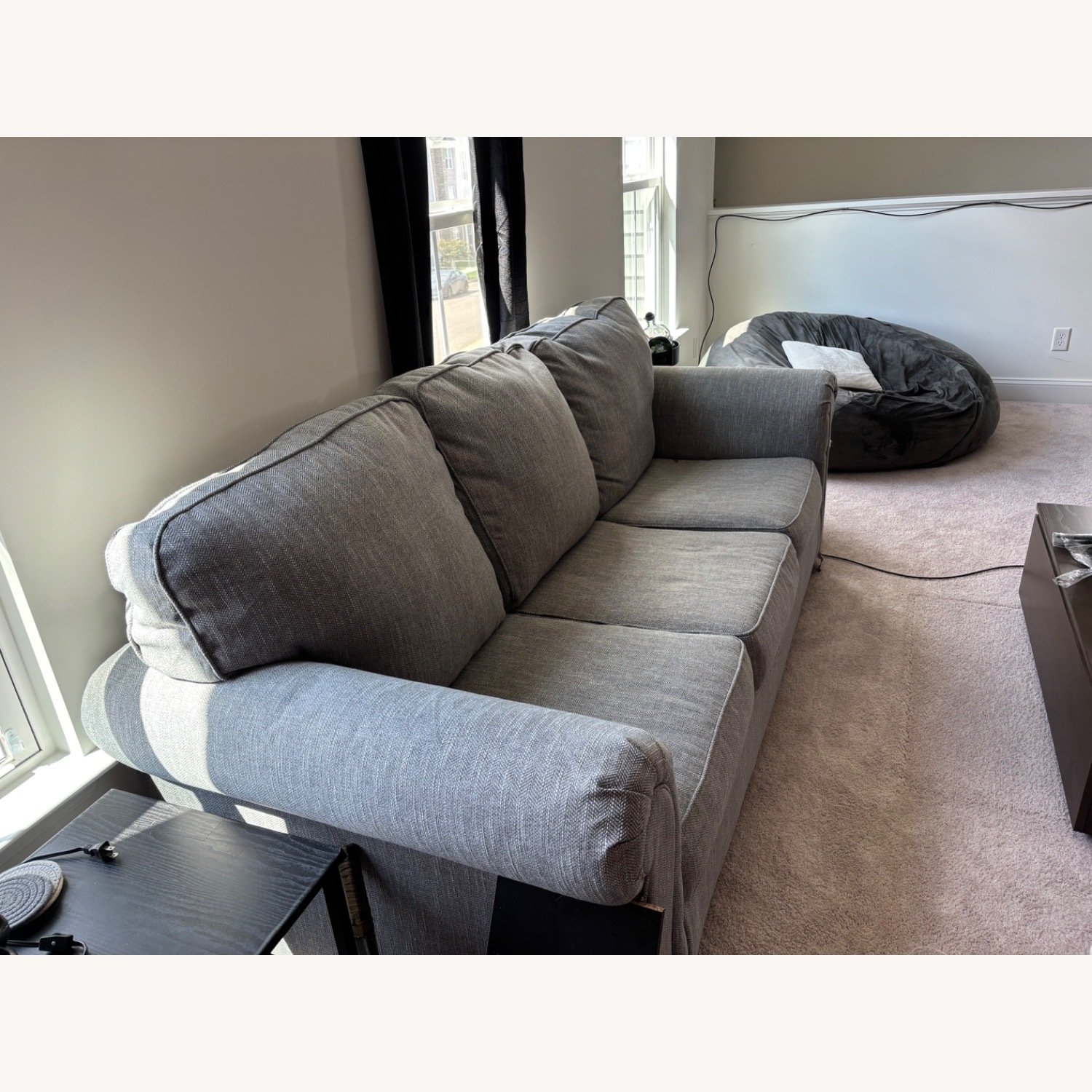 Ashley Furniture Light Gray Fabric 3+ Seater Sofa - image-2