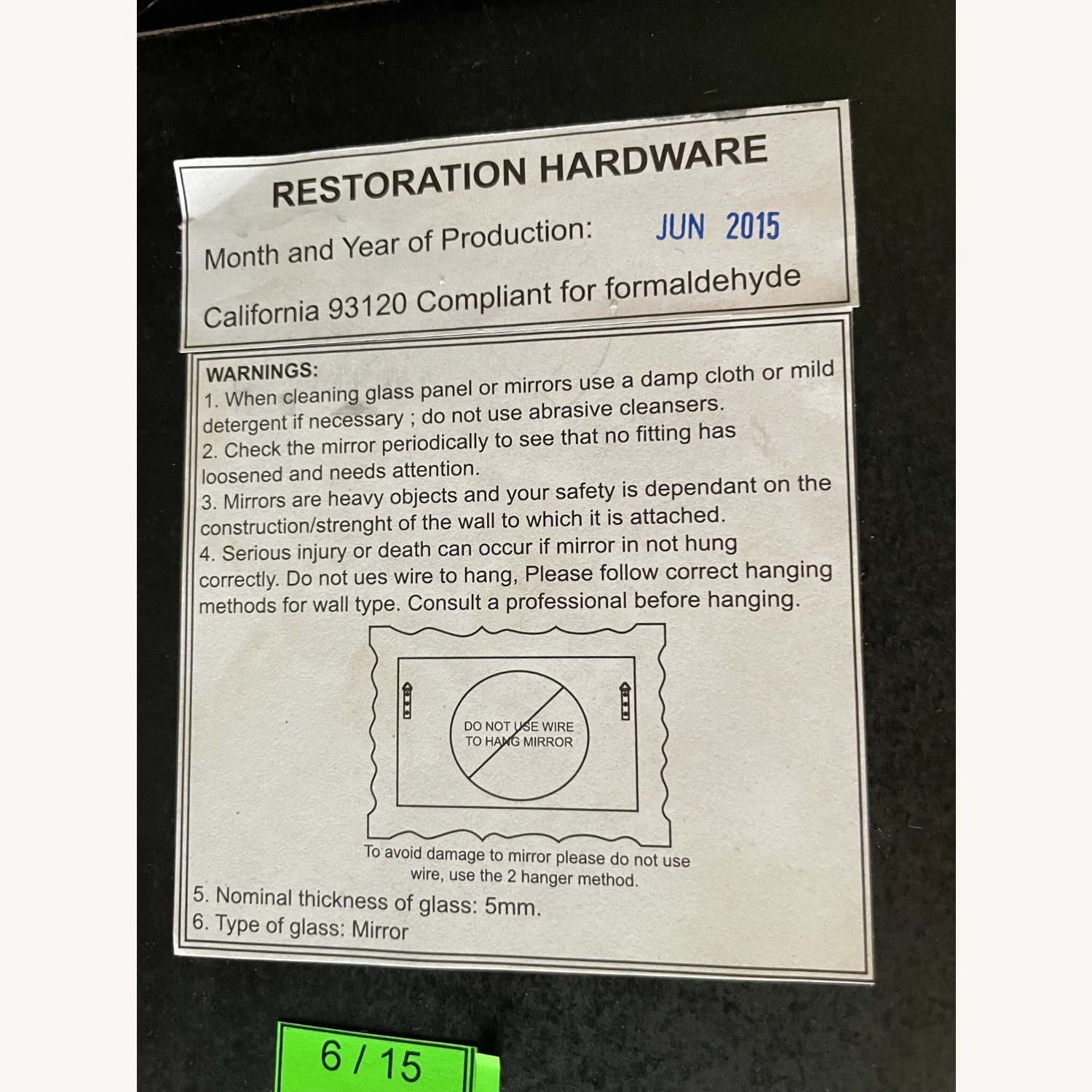 Restoration Hardware 19th C. Empire Mirror - image-6
