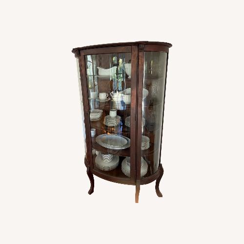 Used Antique Dark Brown Wood Sideboard for sale on AptDeco