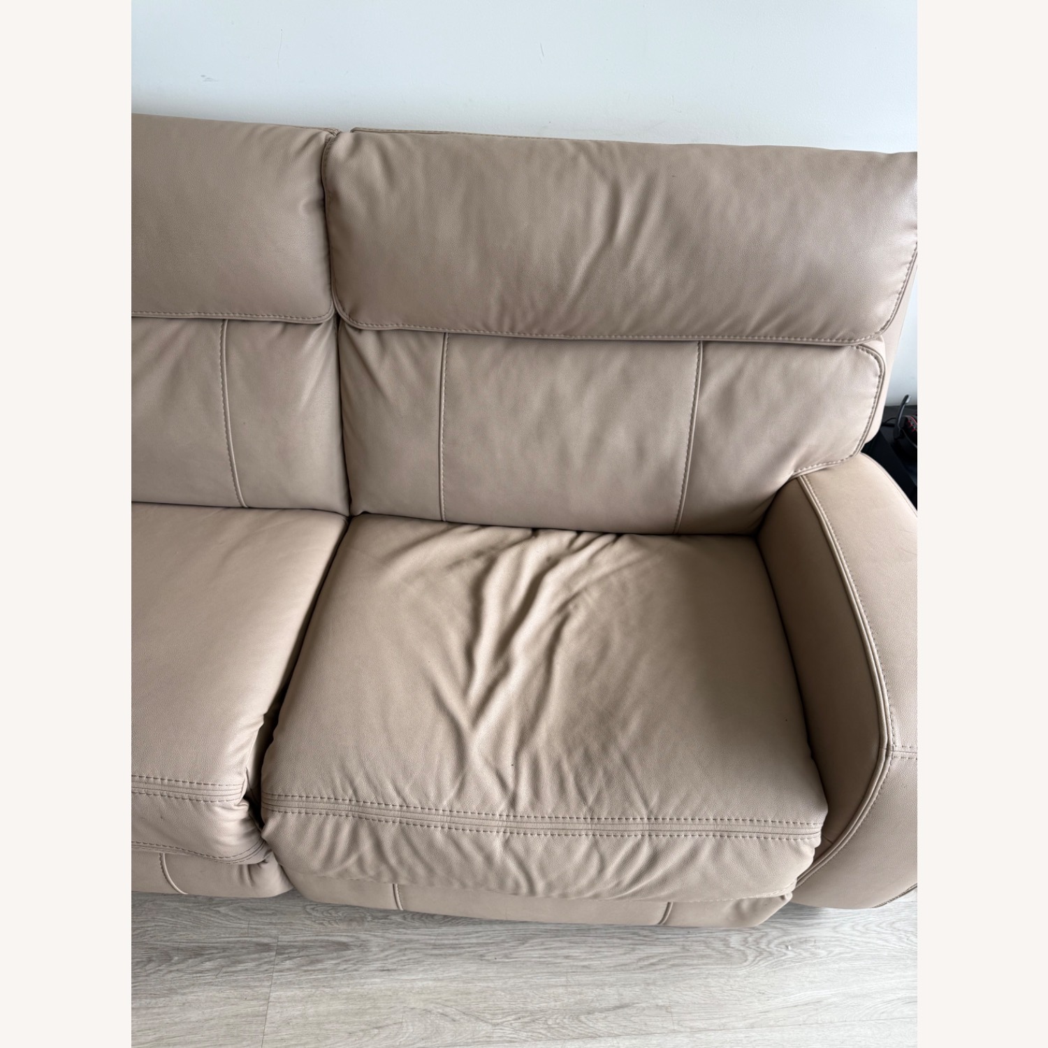 City Natural Leather 3+ Piece Sectional - image-5