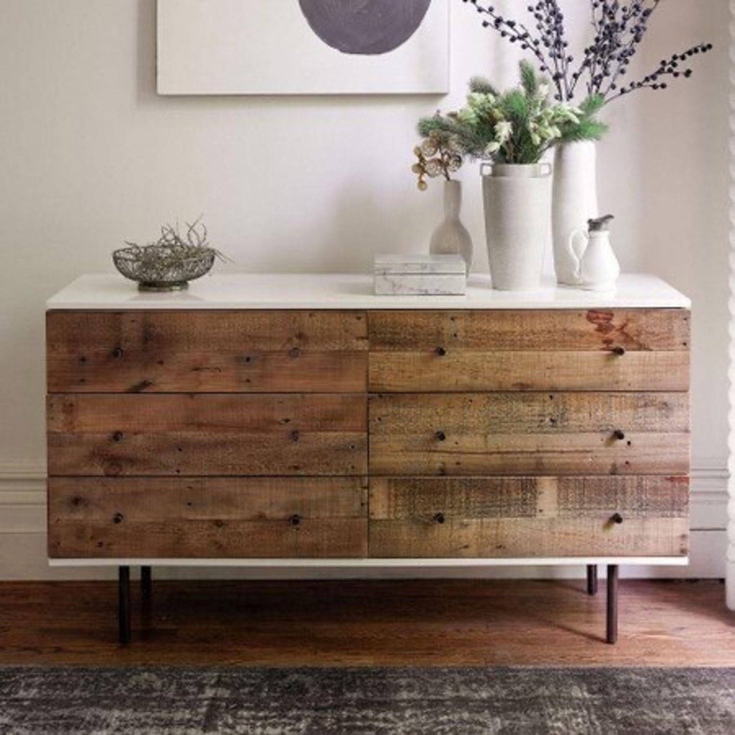 modern lacquer dresser Lowery White Lacquer Dresser