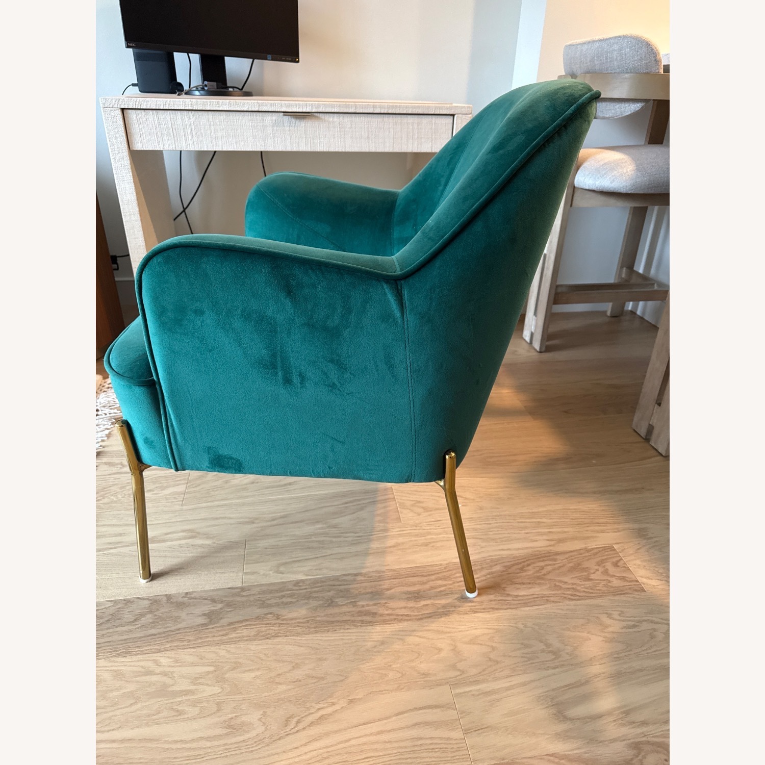 Wayfair Green Velvet Accent Chair - image-3