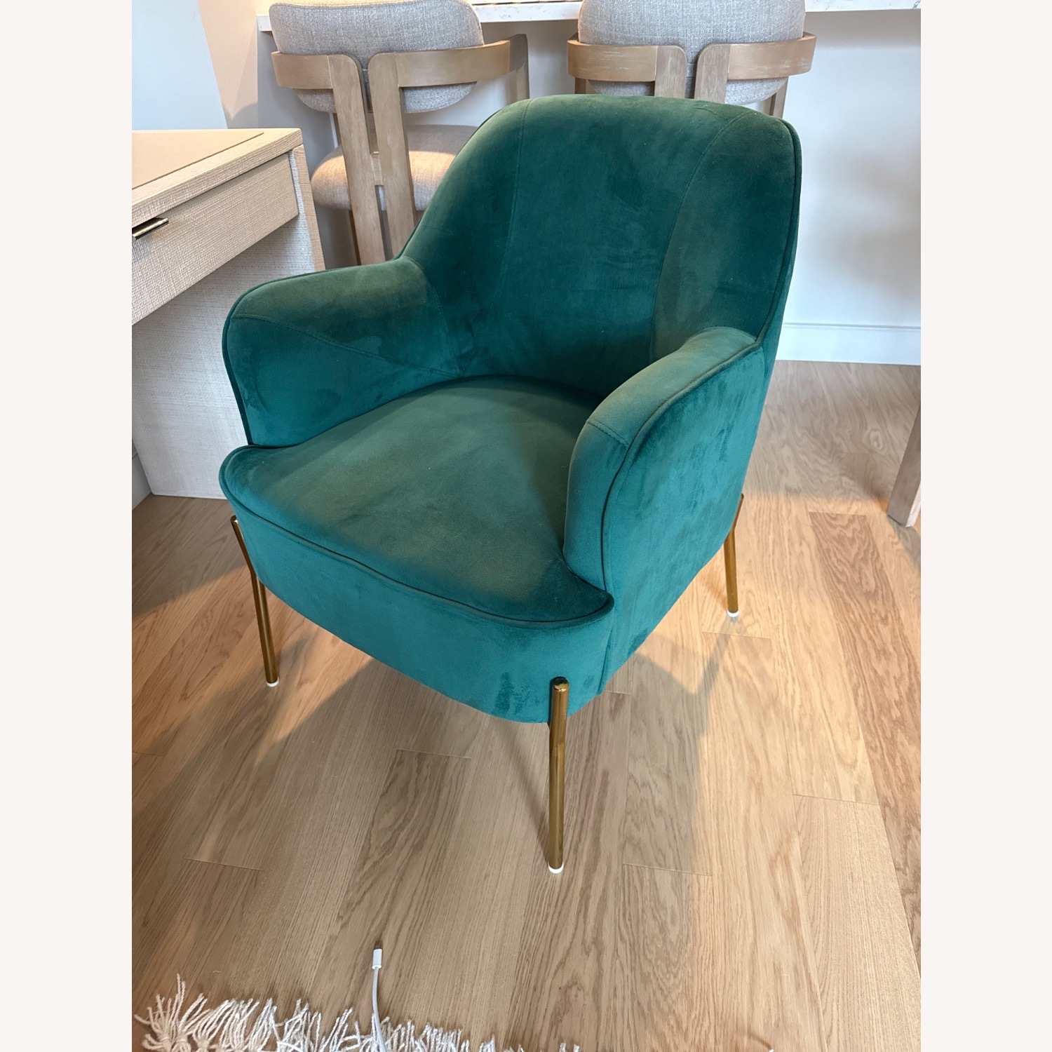 Wayfair Green Velvet Accent Chair - image-1