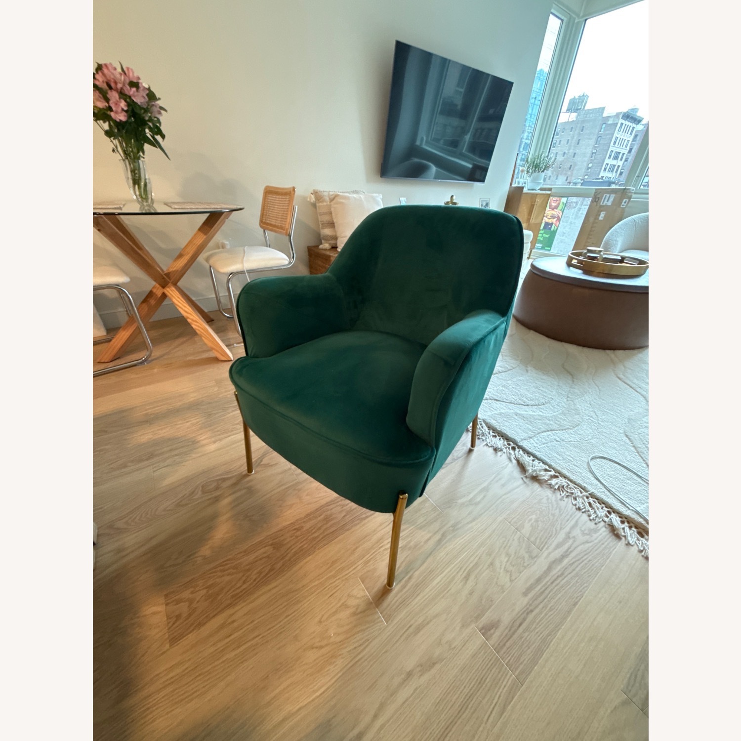Wayfair Green Velvet Accent Chair - image-2