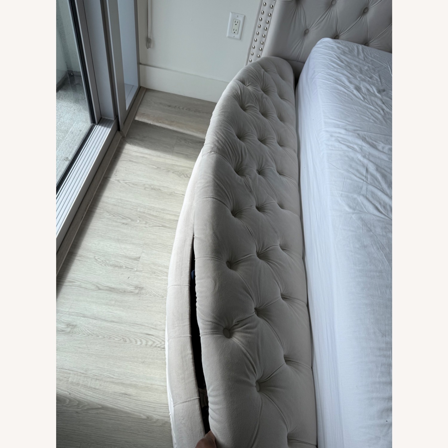 Perigold Natural Fabric King Bed - image-9