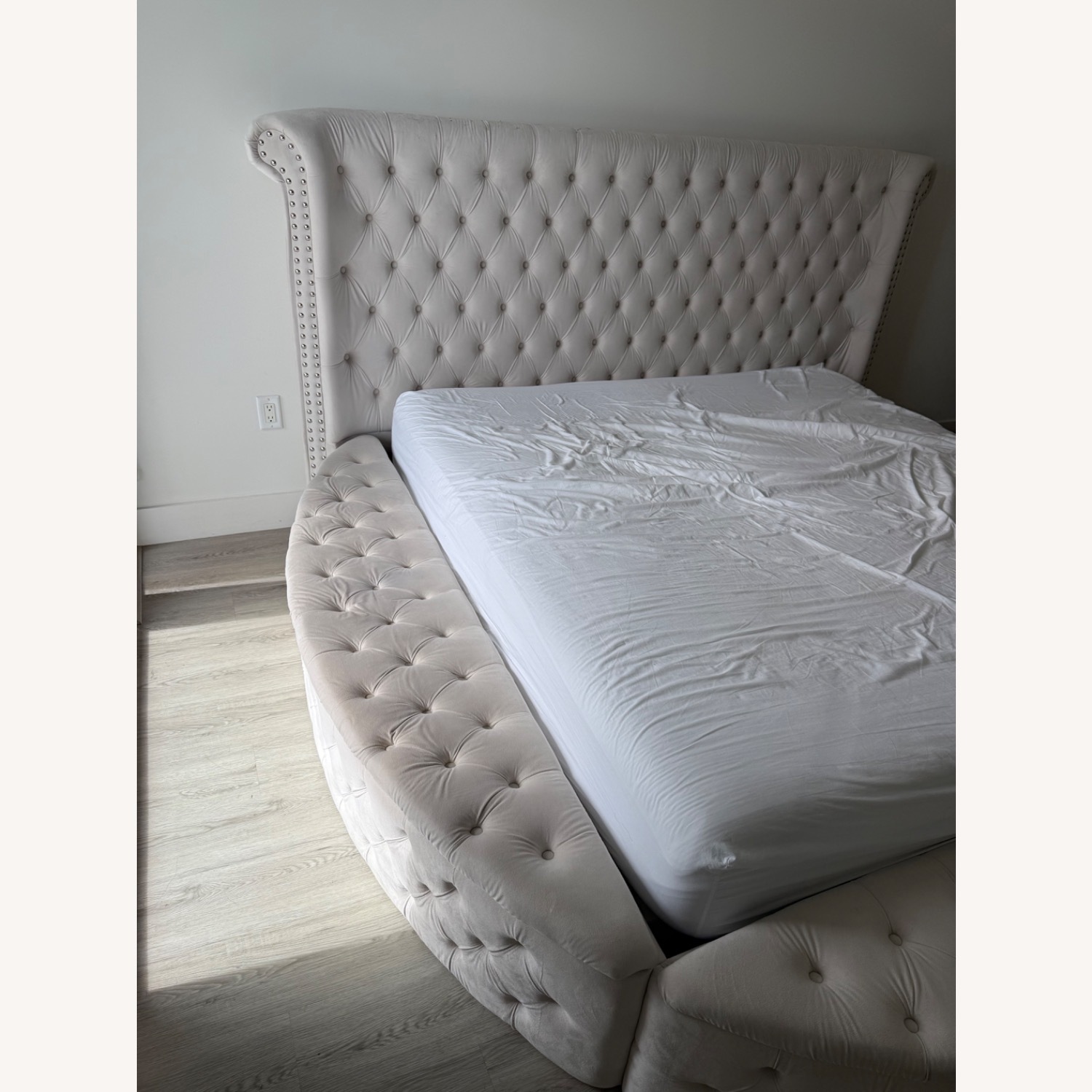 Perigold Natural Fabric King Bed - image-2