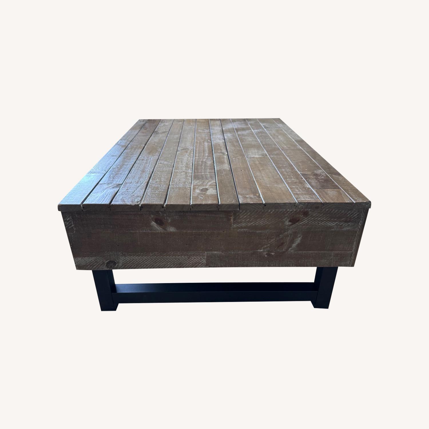 Ashley Dark Brown Wood Coffee Table - image-0