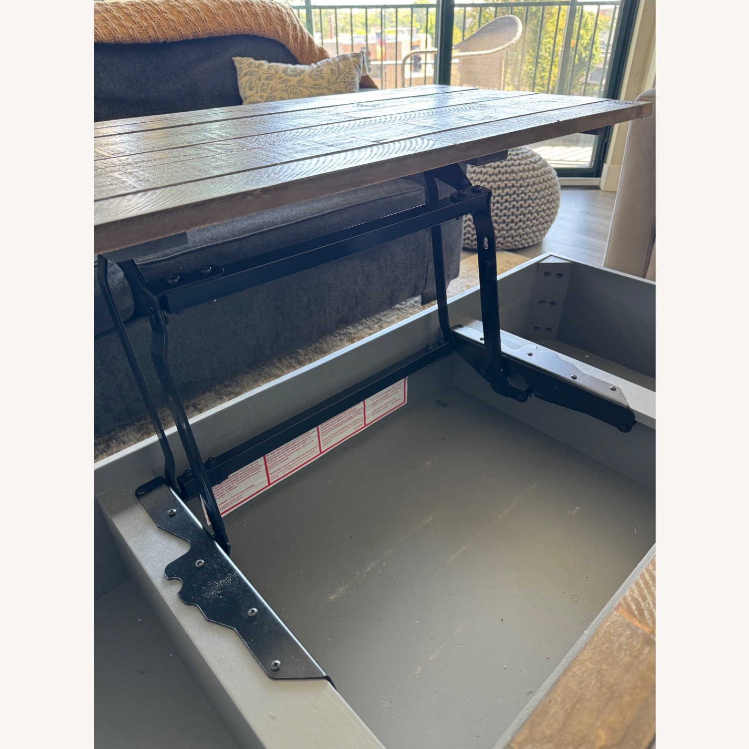 Ashley Dark Brown Wood Coffee Table - image-3