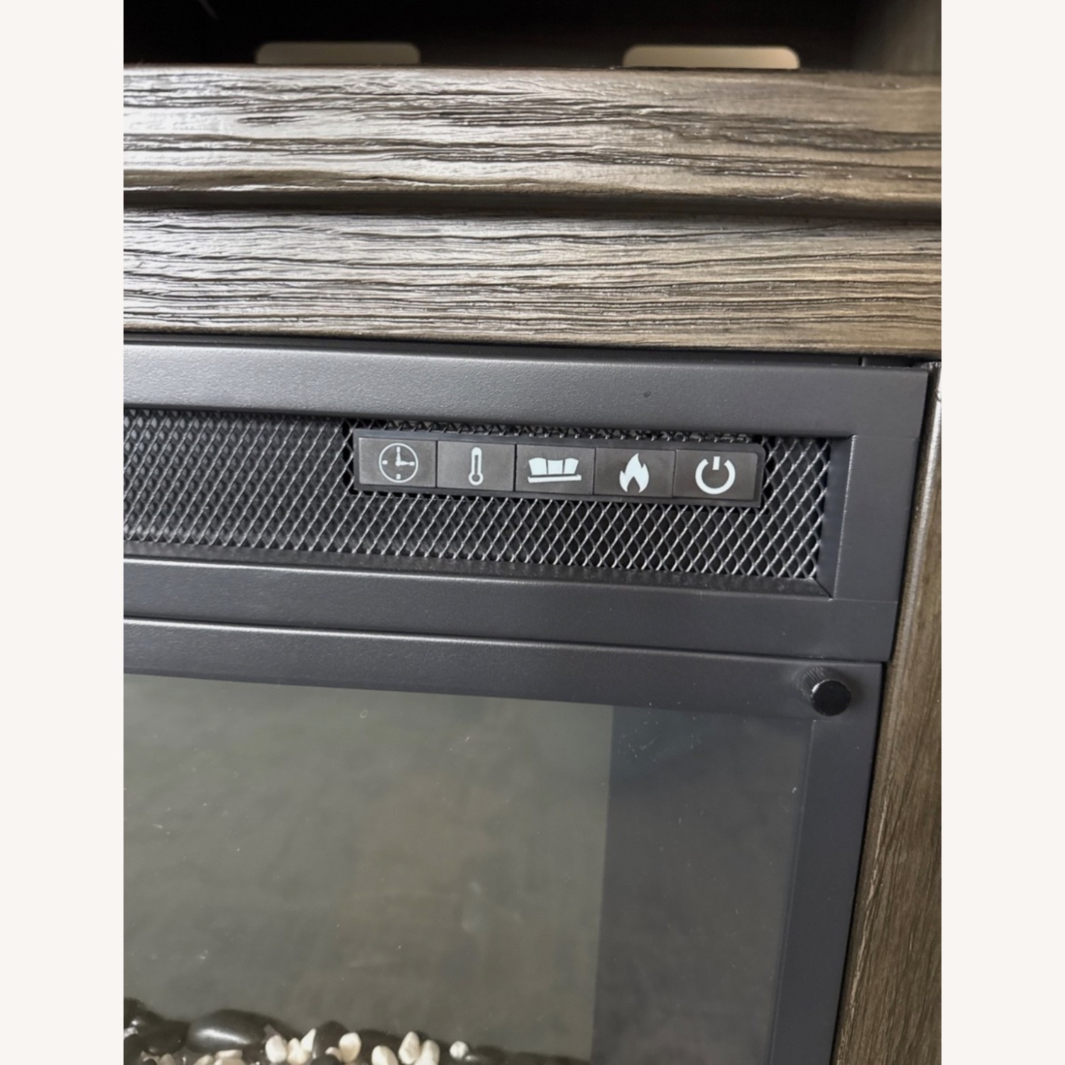 Ashley Furniture Dark Gray Wood Media Storage - image-2