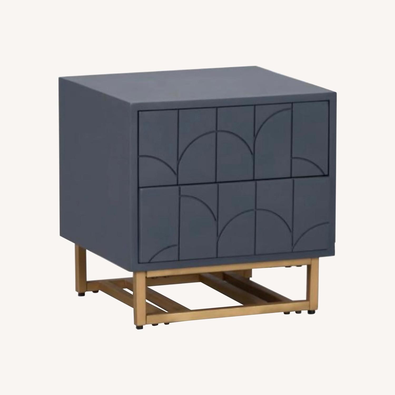 City Furniture Dark Gray Wood Side Table - image-0