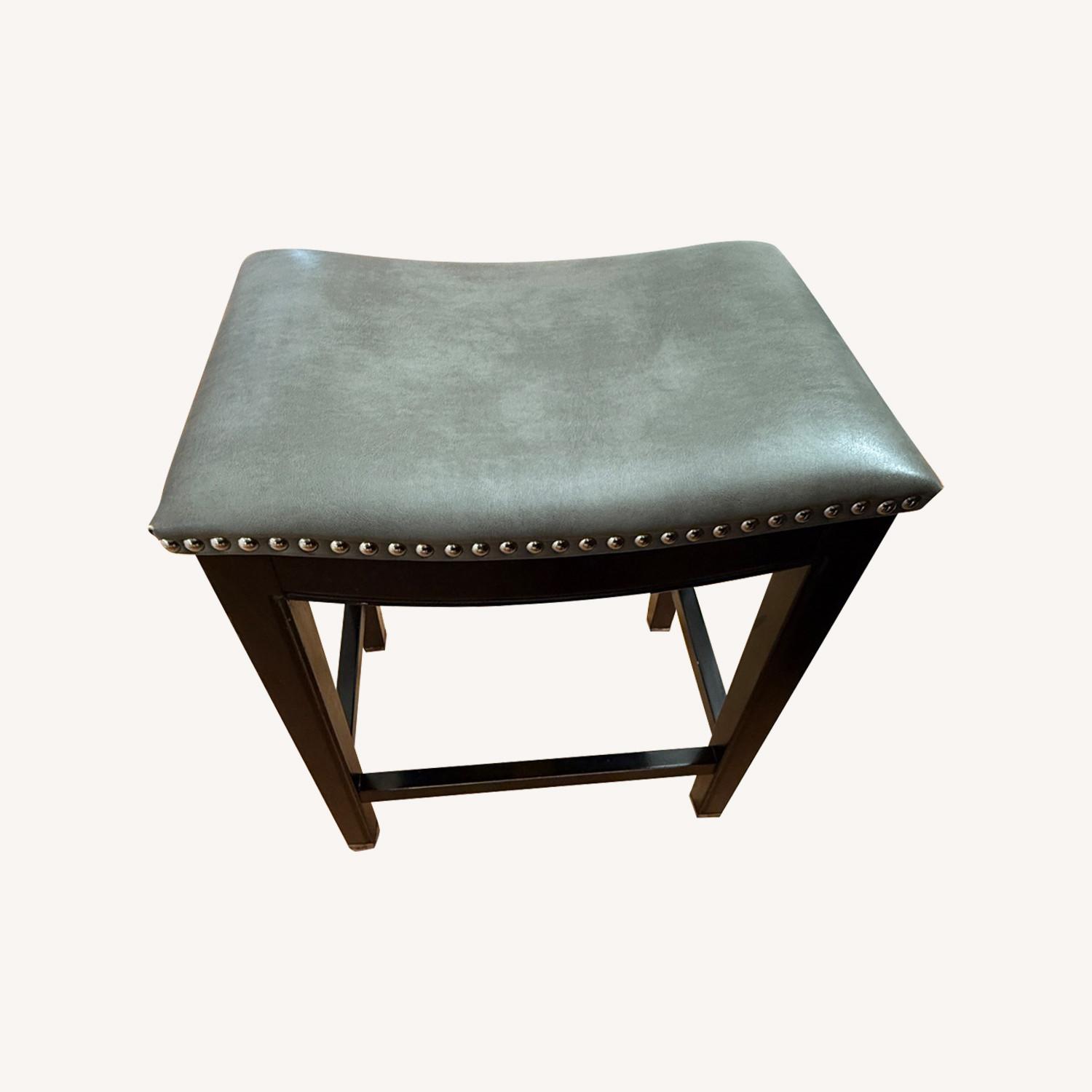 Wayfair Dark Gray Leather Stools - image-7