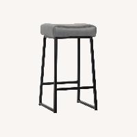 Wayfair Dark Gray Leather Stools
