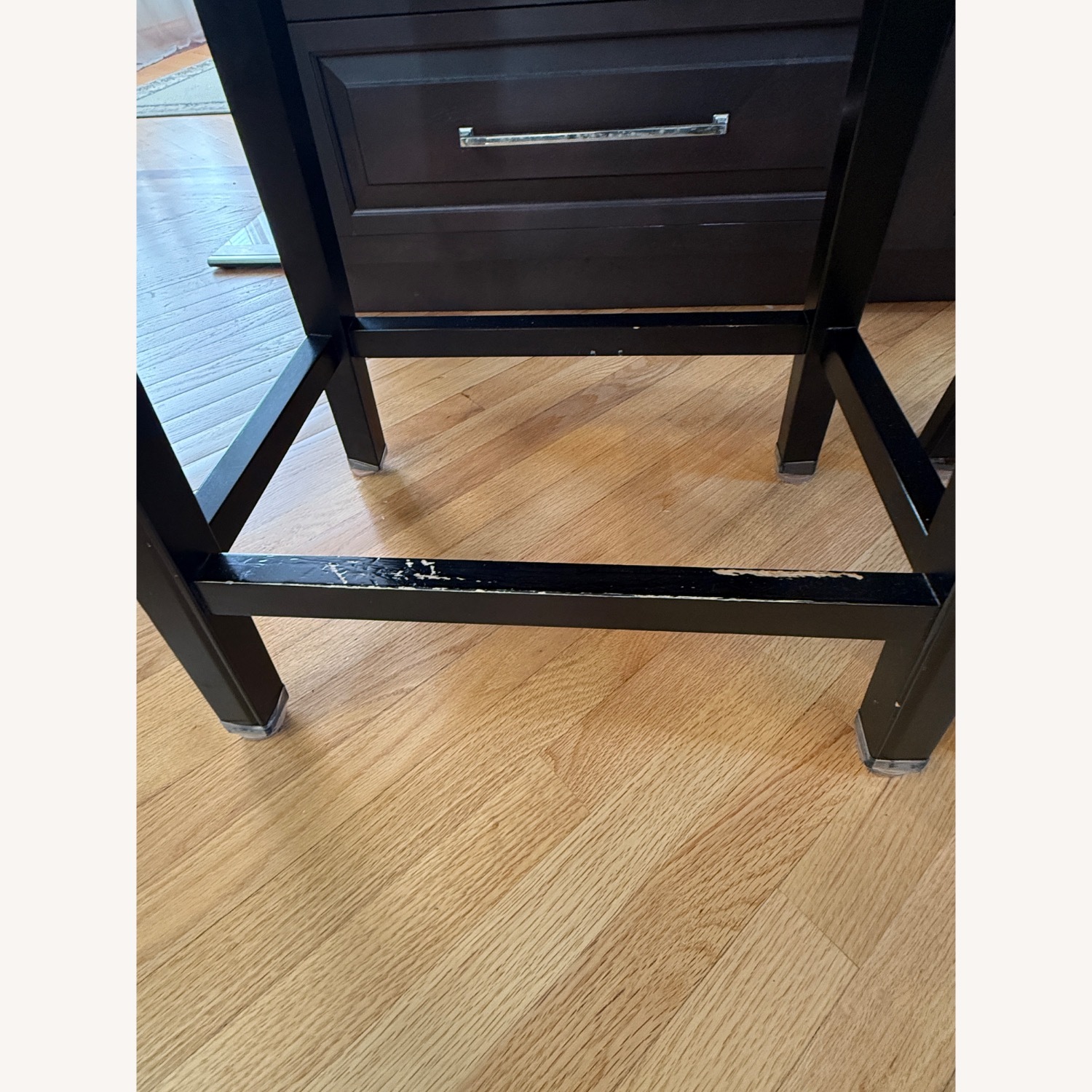 Wayfair Dark Gray Leather Stools - image-3