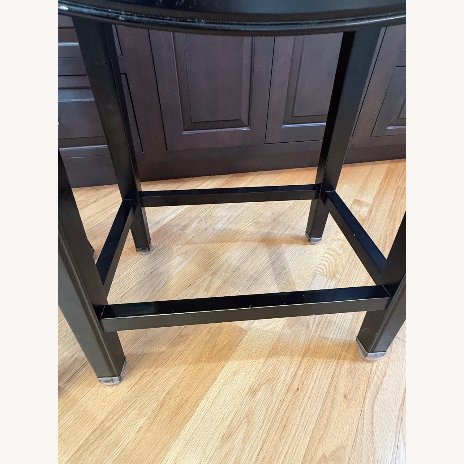 Wayfair Dark Gray Leather Stools - image-4
