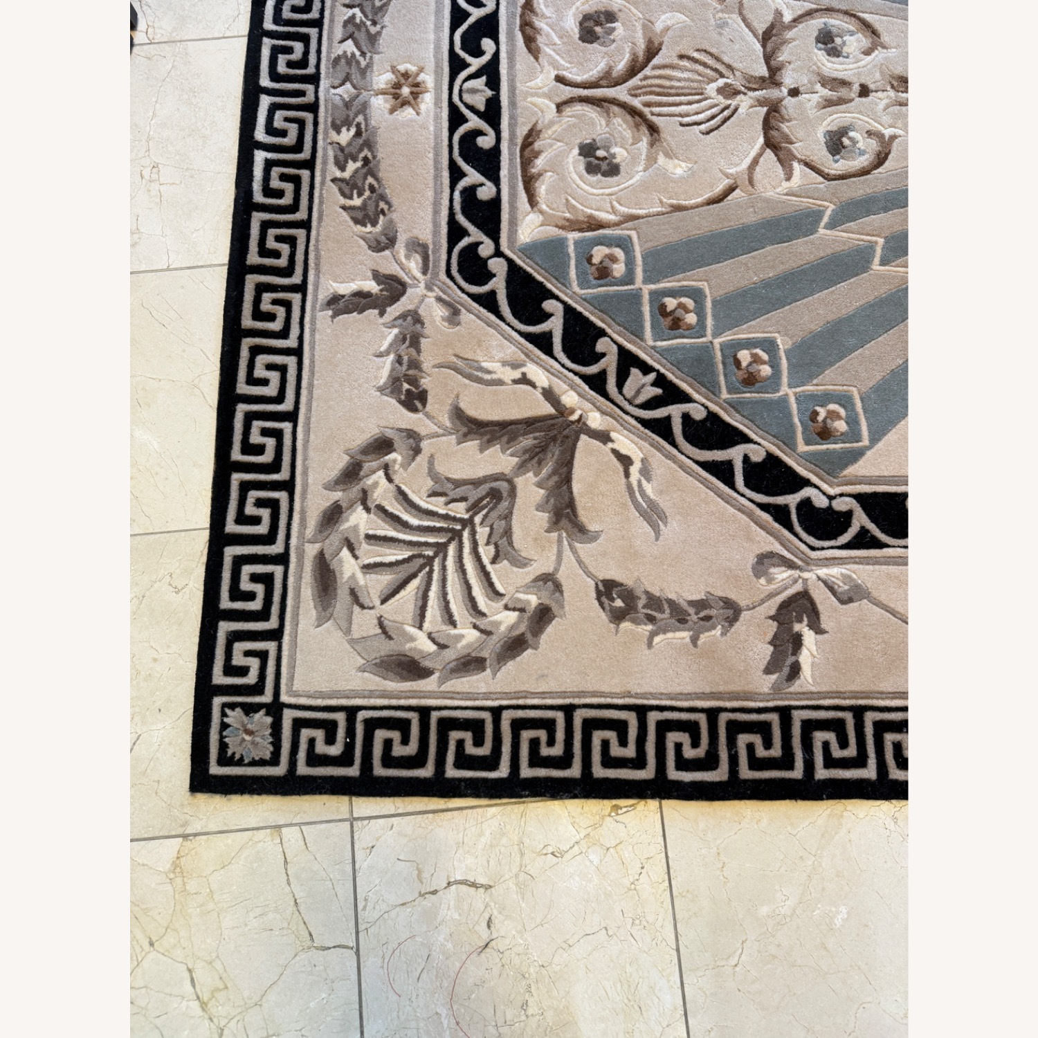 Horchow Wool Blend Area Rug 4' x 6' - image-3