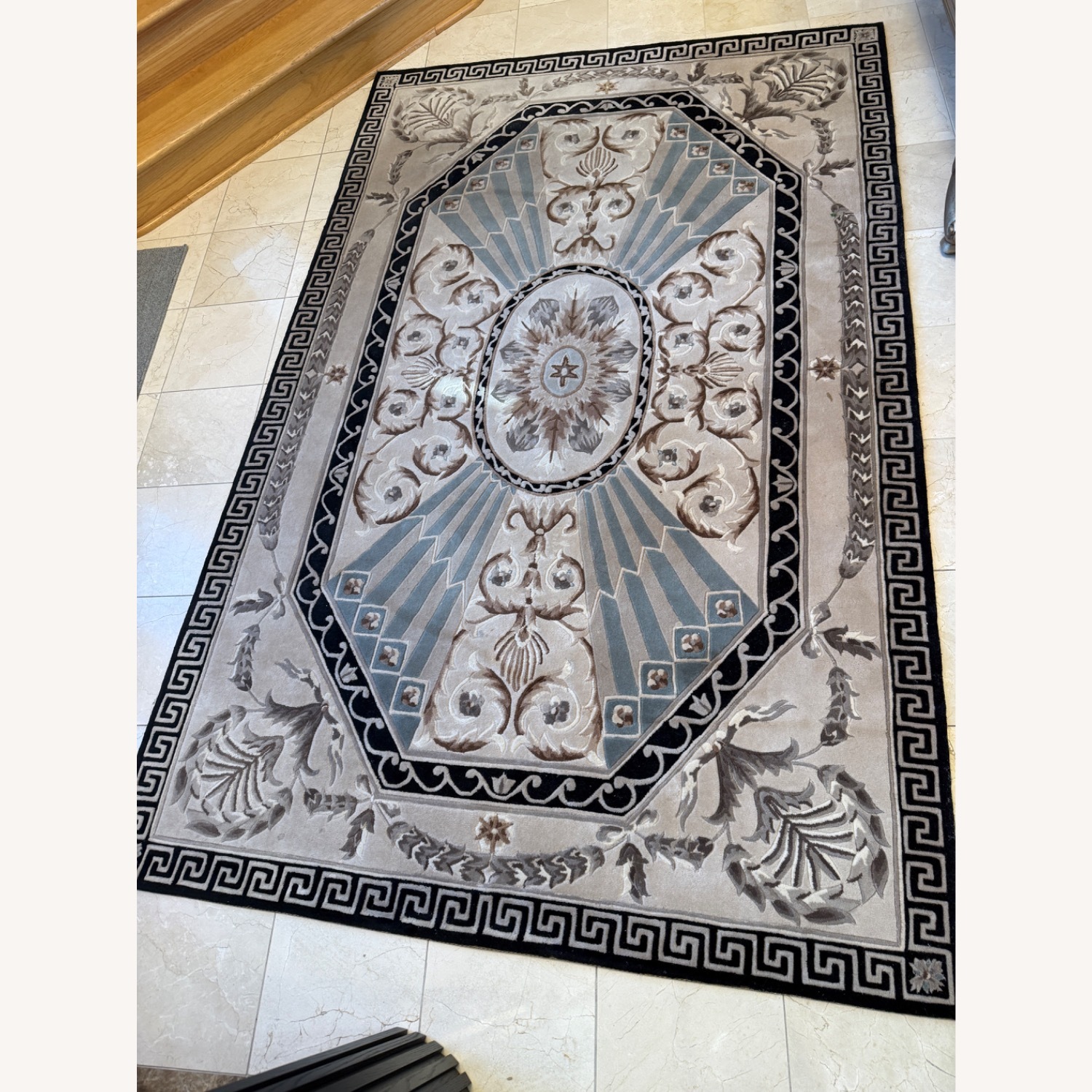 Horchow Wool Blend Area Rug 4' x 6' - image-1