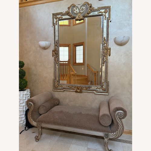 Used Horchow Silver Glass Wall Mirror for sale on AptDeco