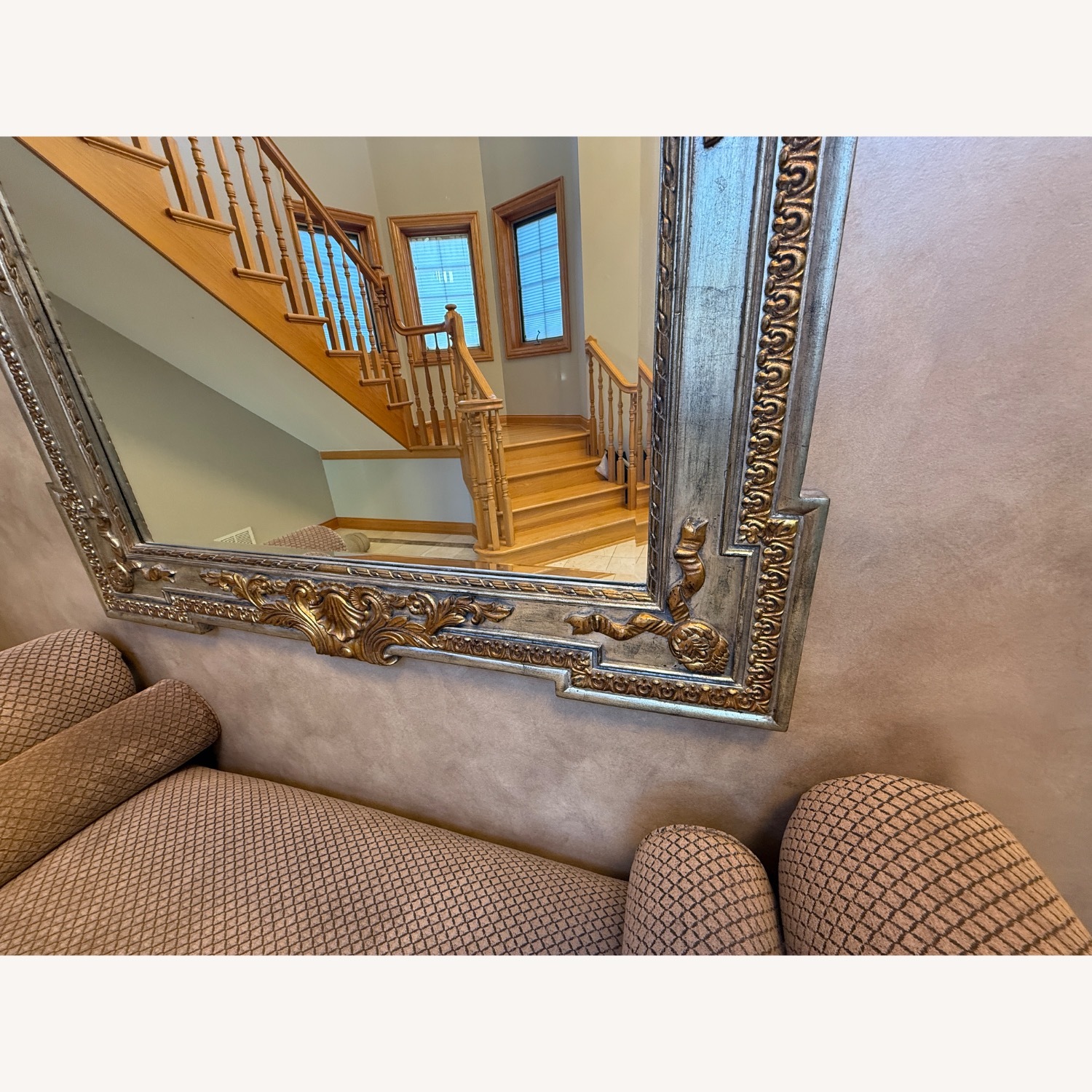 Horchow Silver Glass Wall Mirror - image-2