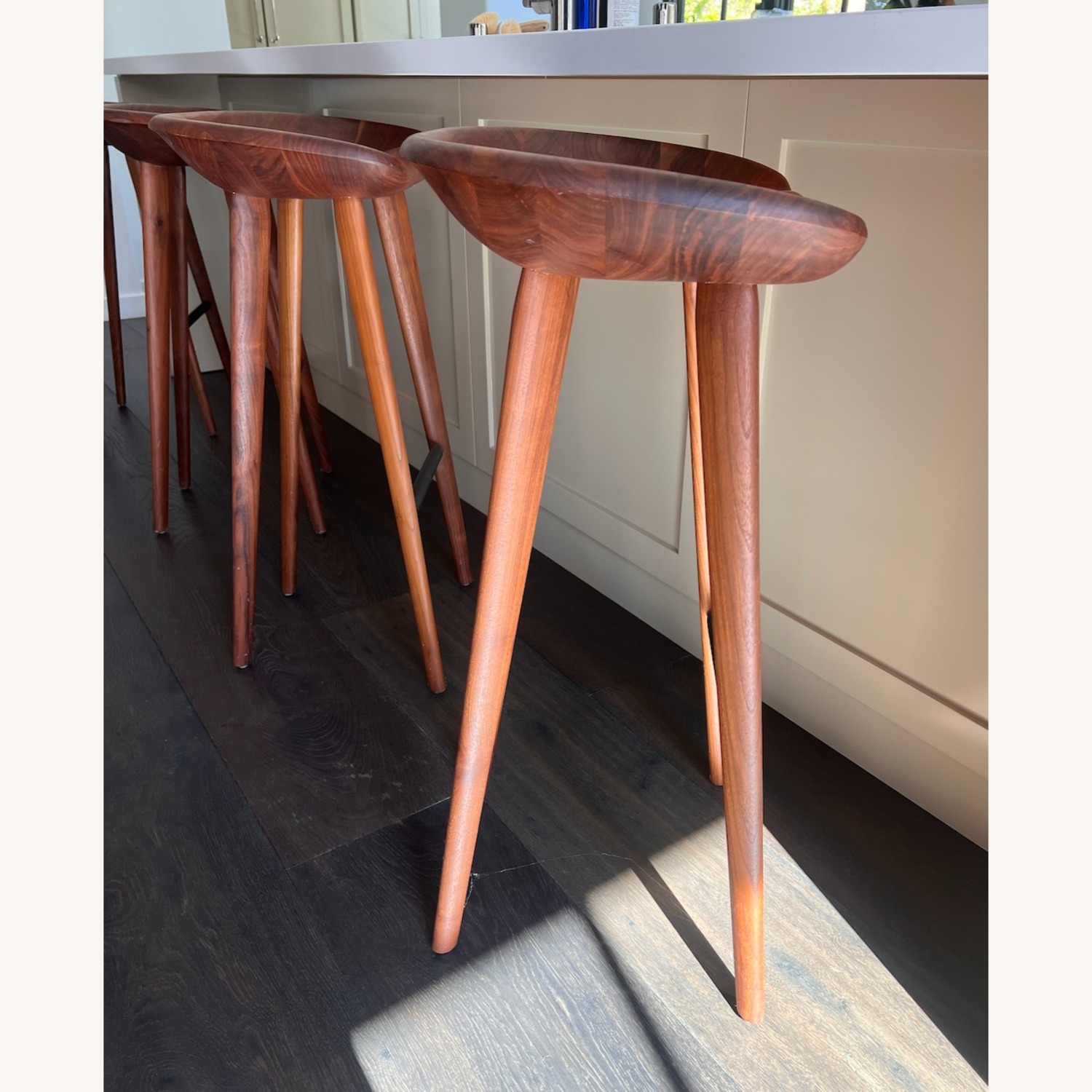 Design Within Reach Tractor Walnut Bar Stools - image-3
