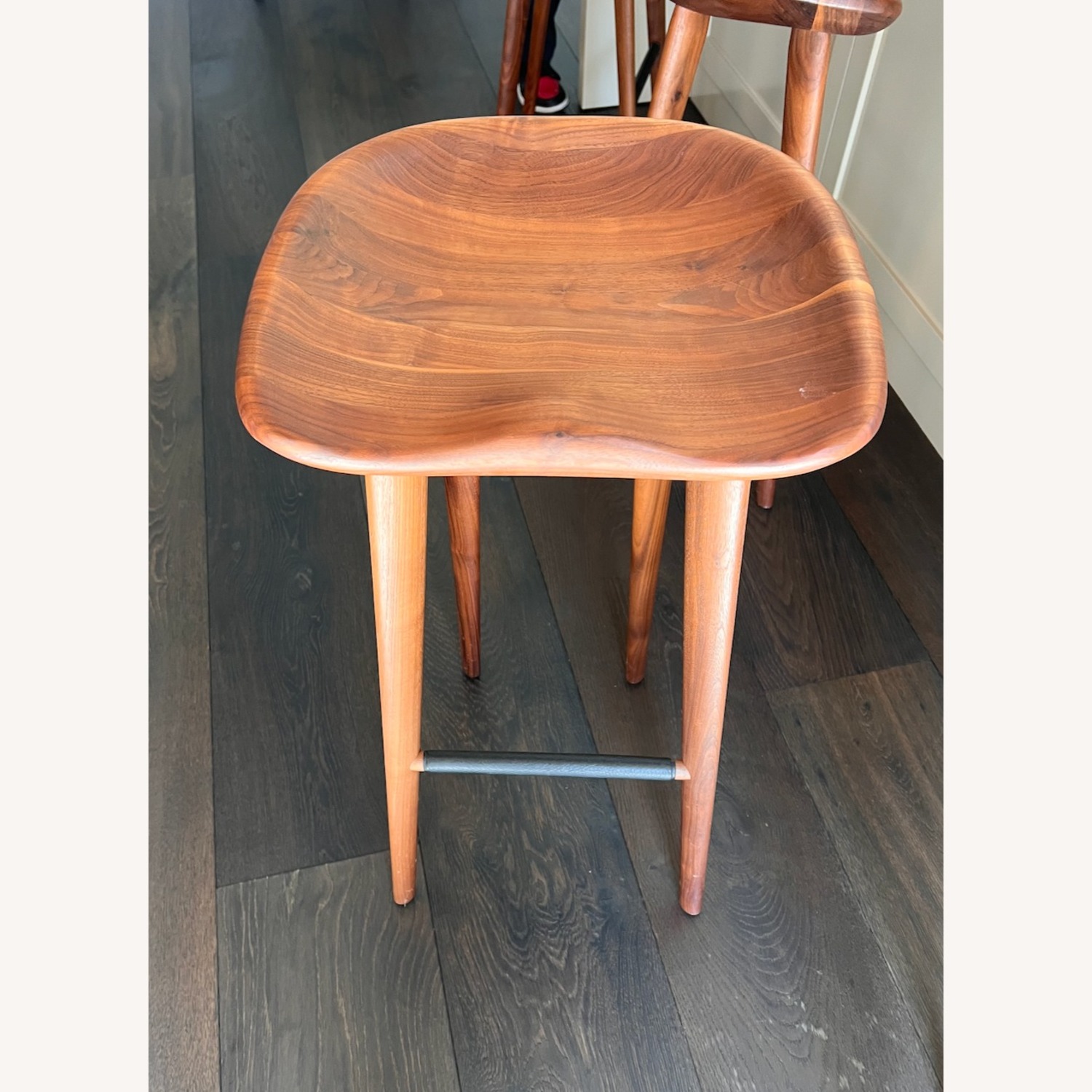 Design Within Reach Tractor Walnut Bar Stools - image-4