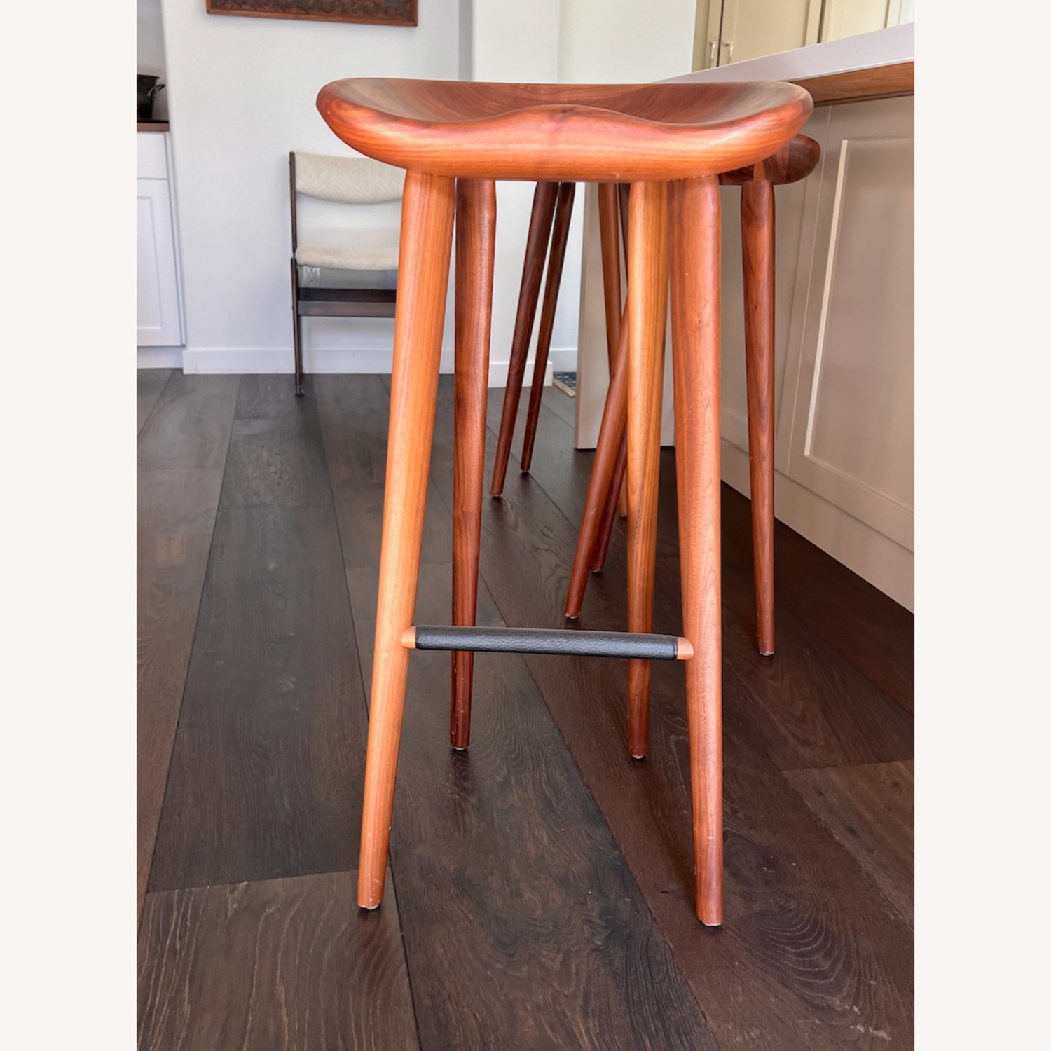 Design Within Reach Tractor Walnut Bar Stools - image-2