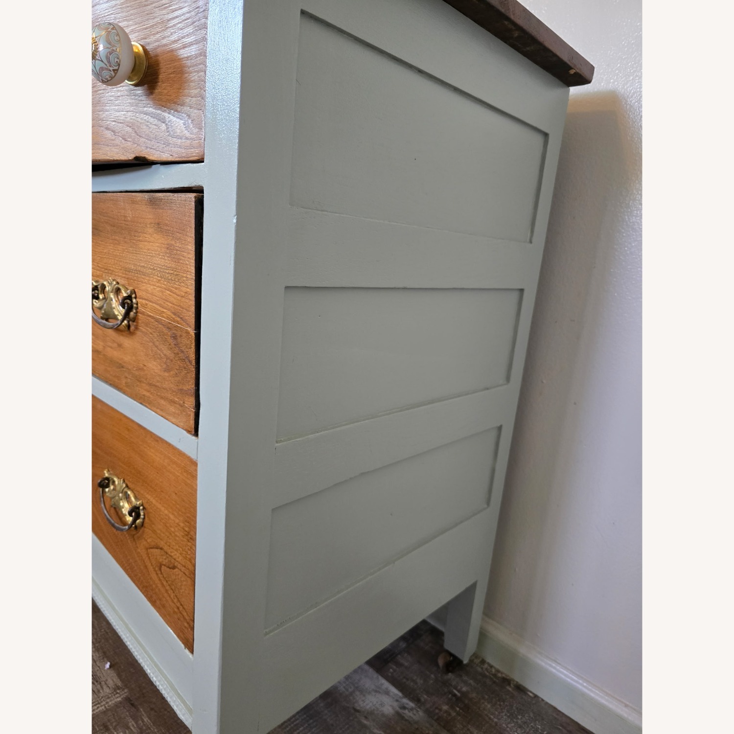 Green Wood Dresser - image-5
